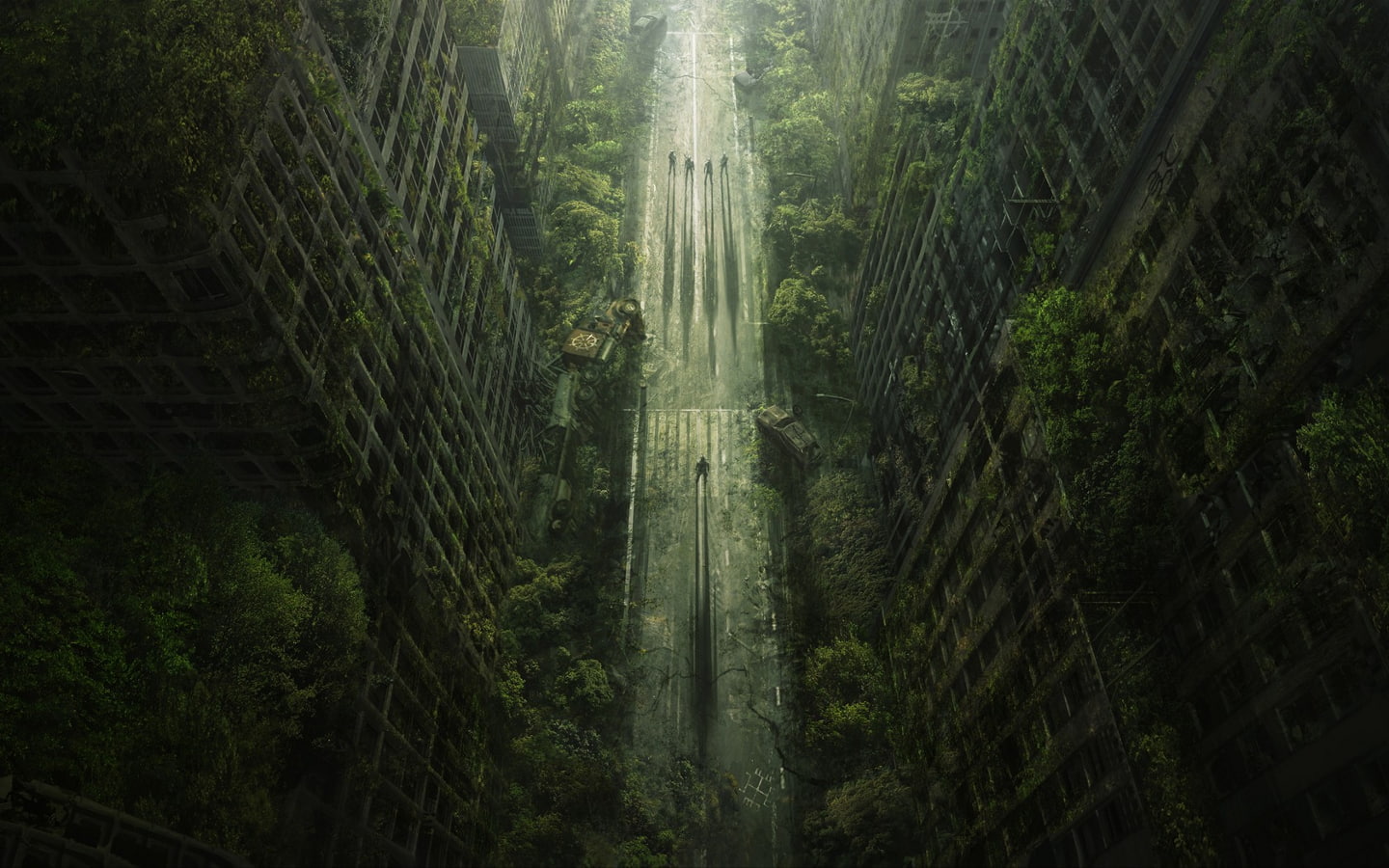 old building, wasteland, fantasy art, Wasteland 2, digital art, grass, 720P, artwork, video games, city, apocalyptic, HD Wallpaper
