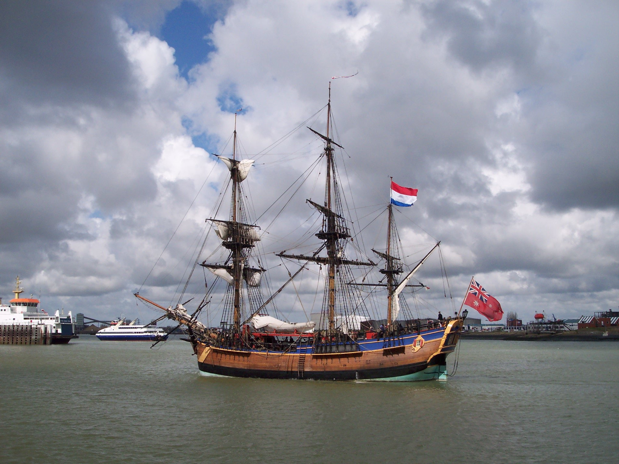 endeavour, ship, netherlands, the, 2004, 1080P, vlissingen, HD Wallpaper
