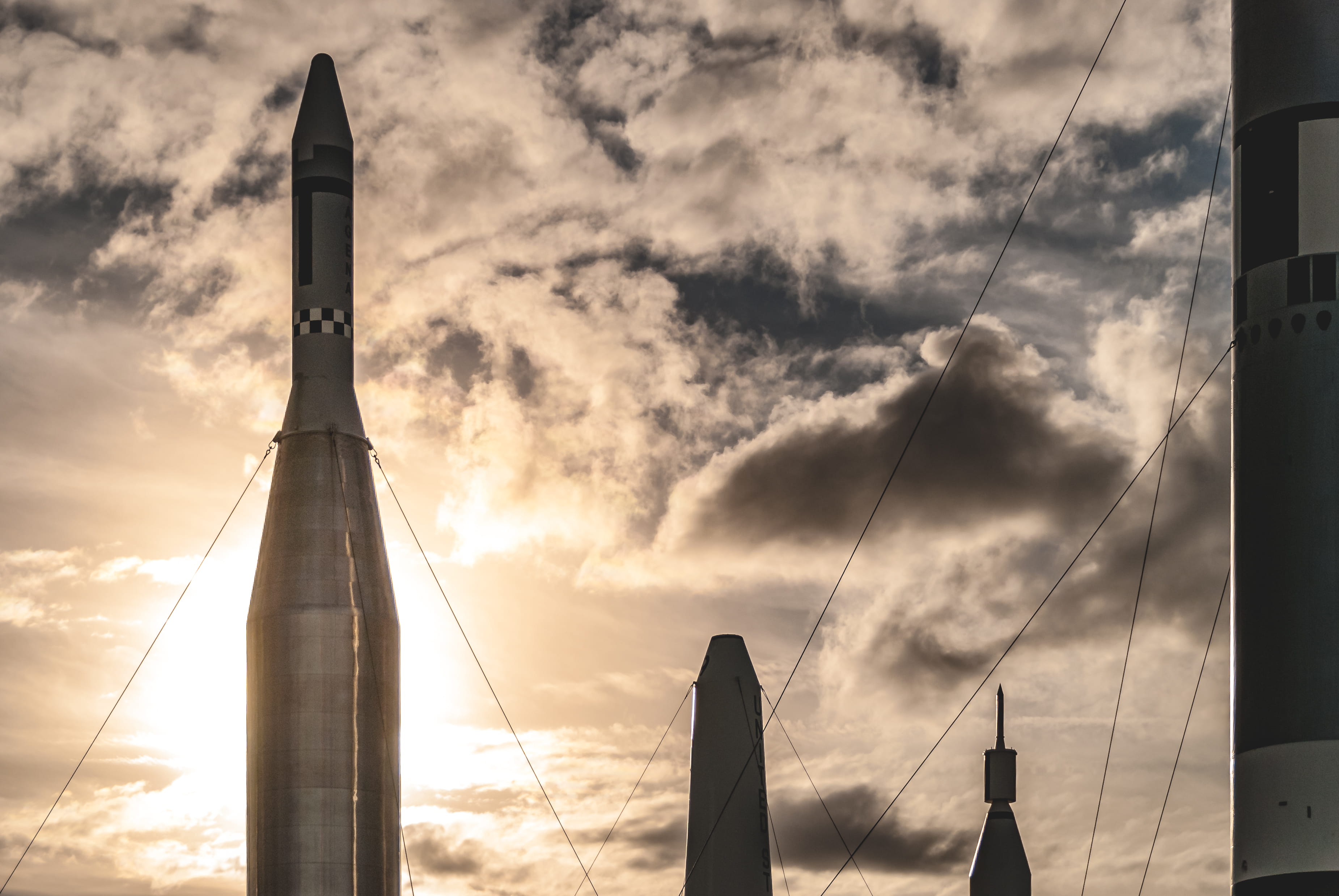 nautical vessel, nature, tower, architecture, sunset, sunlight, low angle view, kennedy space center, no people, nasa, thruster, built structure, rocket, HD Wallpaper