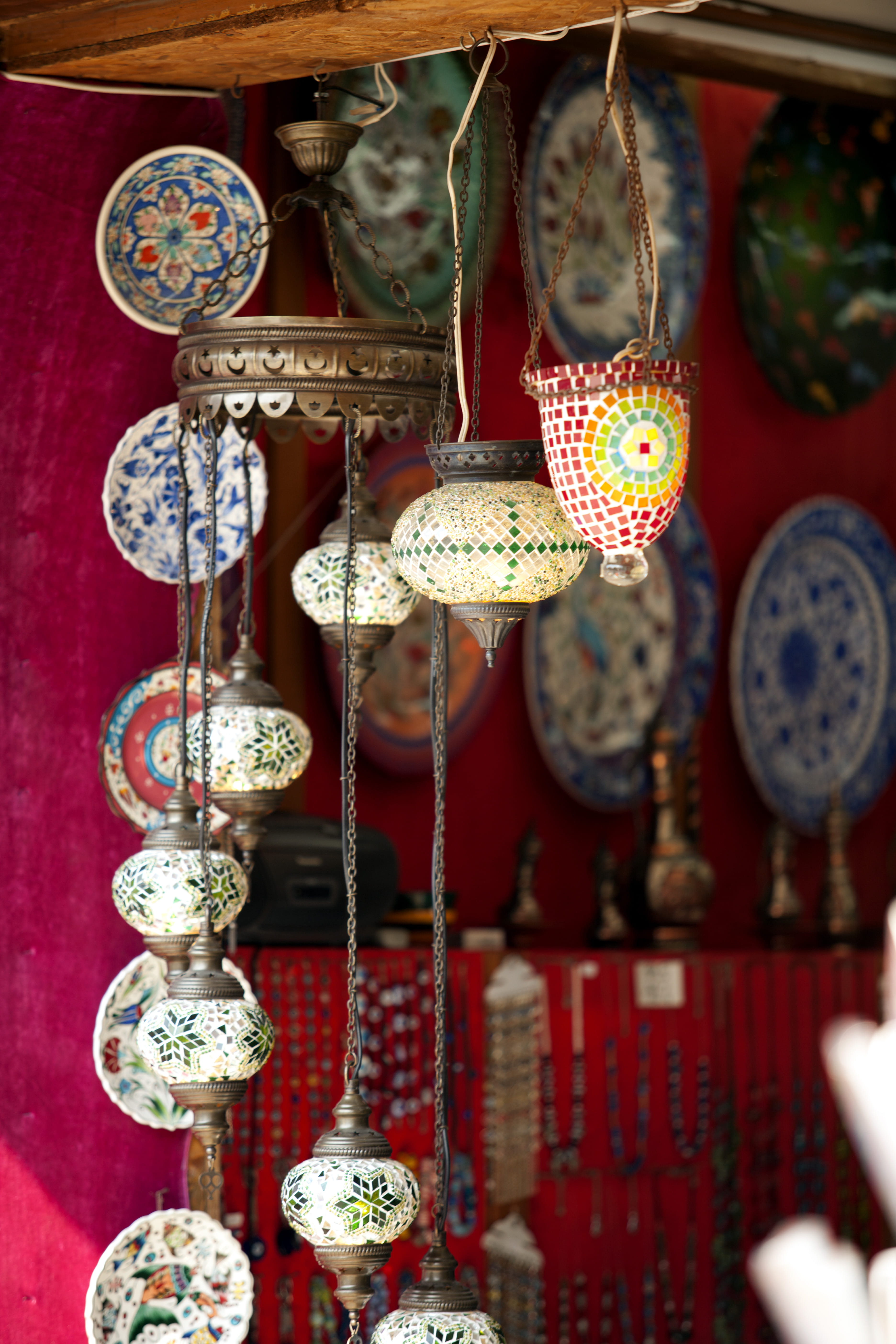 large group of objects, art and craft, lighting equipment, bulgaria, variation, hanging, collection, nessebar, for sale, market, no people, indoors, close-up, Phone HD Wallpaper