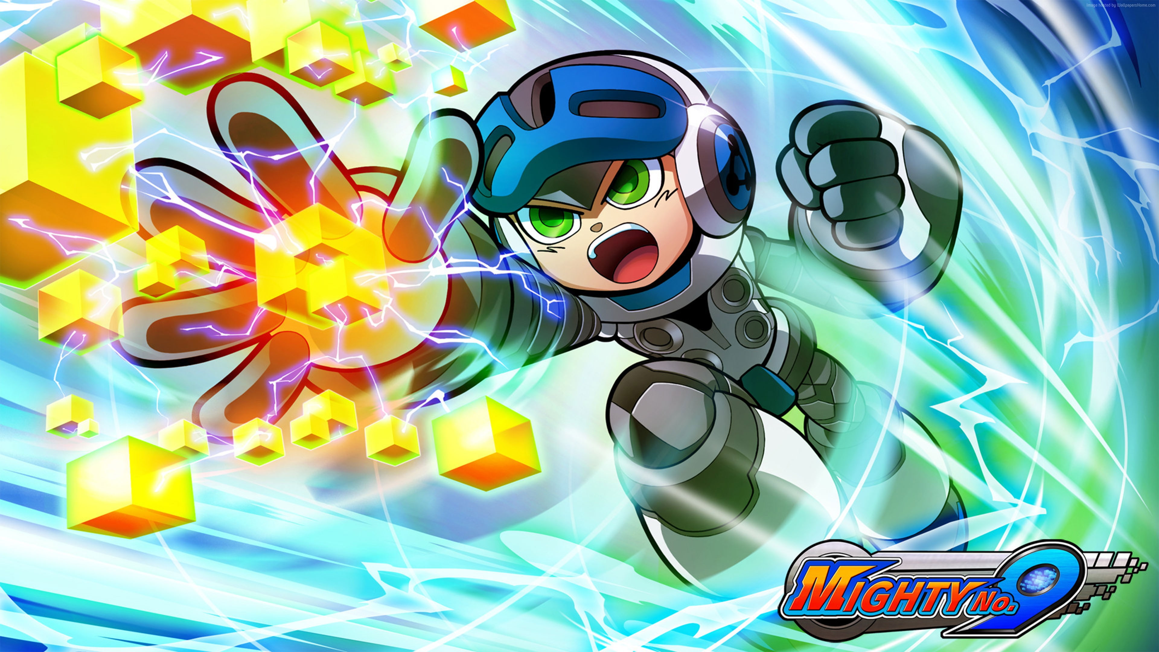 Mighty No. 9, 4K, PC, Xbox One, PS4, Mega Man, platform, HD Wallpaper