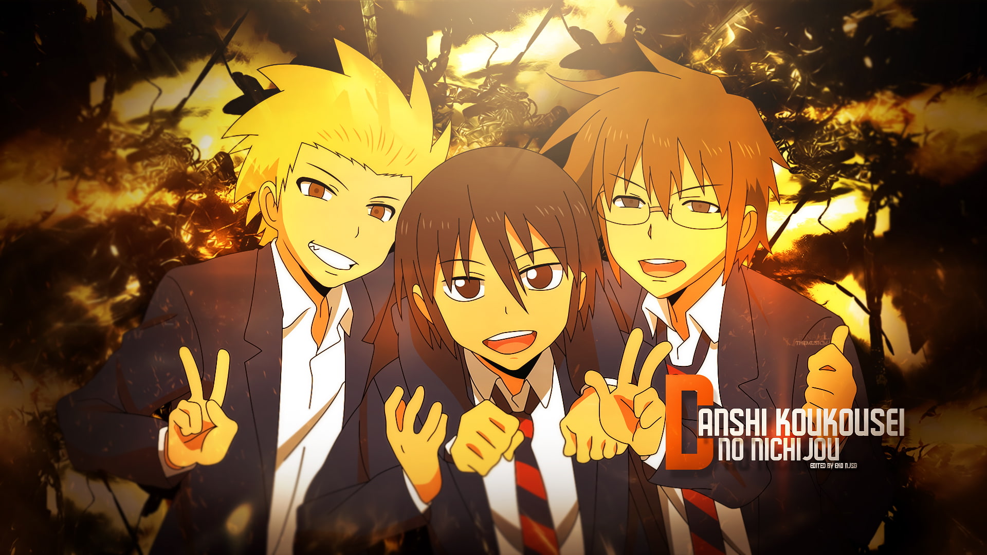 Anime, Daily Lives of High School Boys, Hidenori Tabata, Yoshitake Tanaka, 1080P, Tadakuni (Daily Lives Of High School Boys), HD Wallpaper