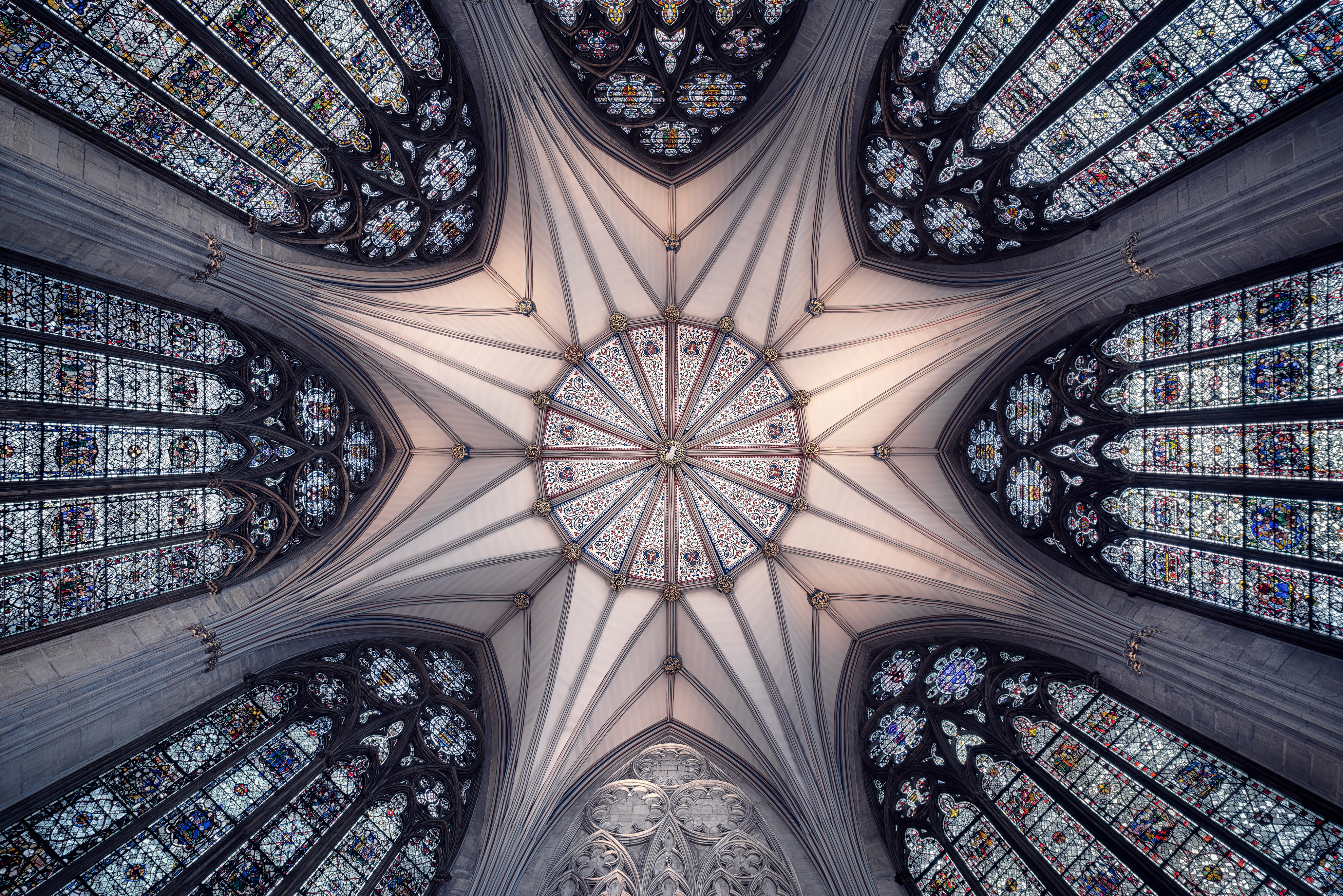 Ceiling, Interior, 4K, Cathedral, Architecture, 4K, HD Wallpaper