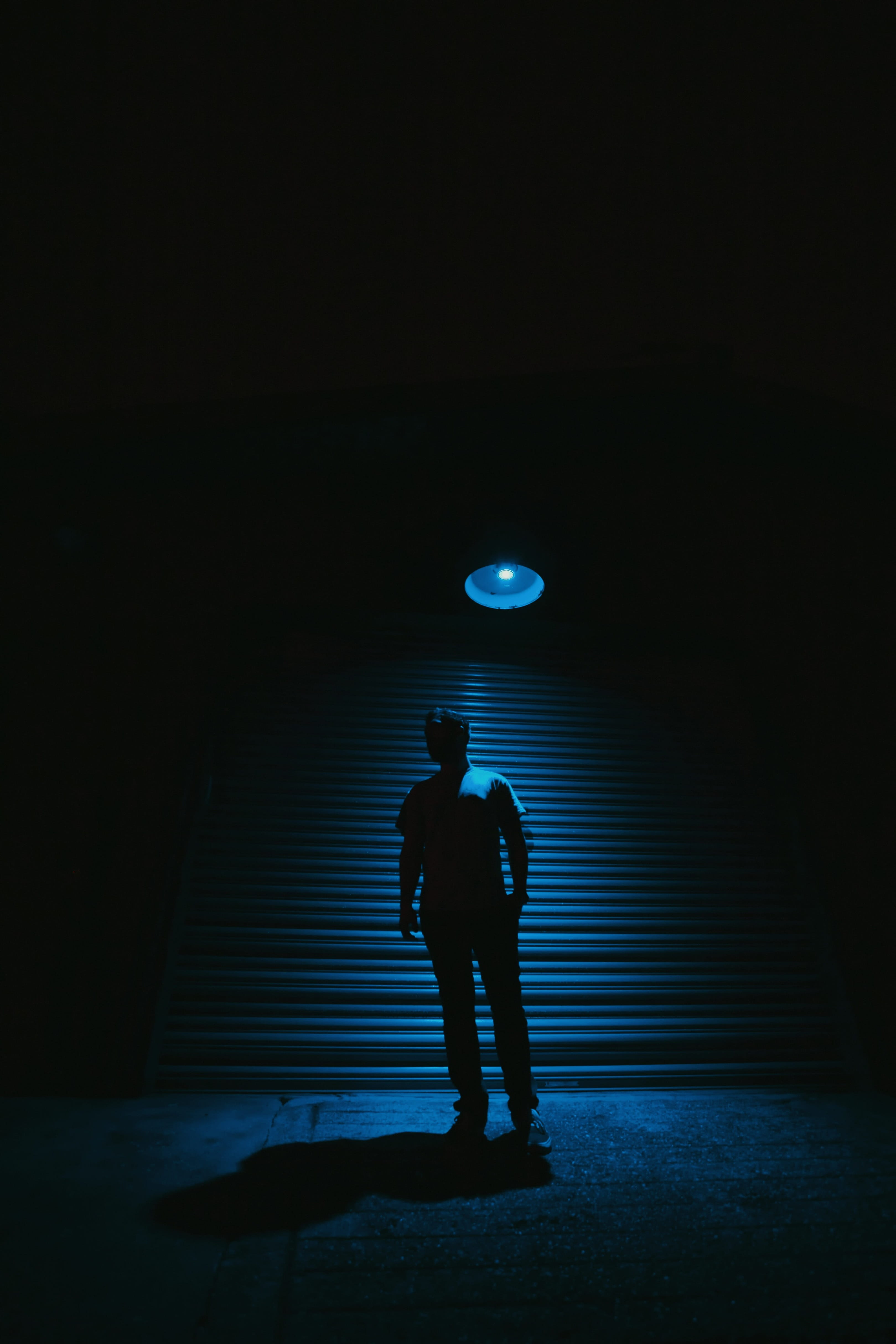 architecture, men, night, staircase, tunnel, turned, leisure activities, door, water, nature, light, light - natural phenomenon, moonlight, banister, lighting equipment, Phone HD Wallpaper
