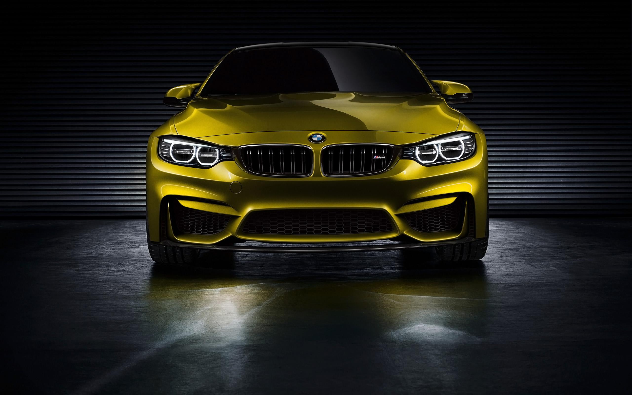 concept, cars, bmw, gold, m, coupe, 2013, 2K, secar, HD Wallpaper