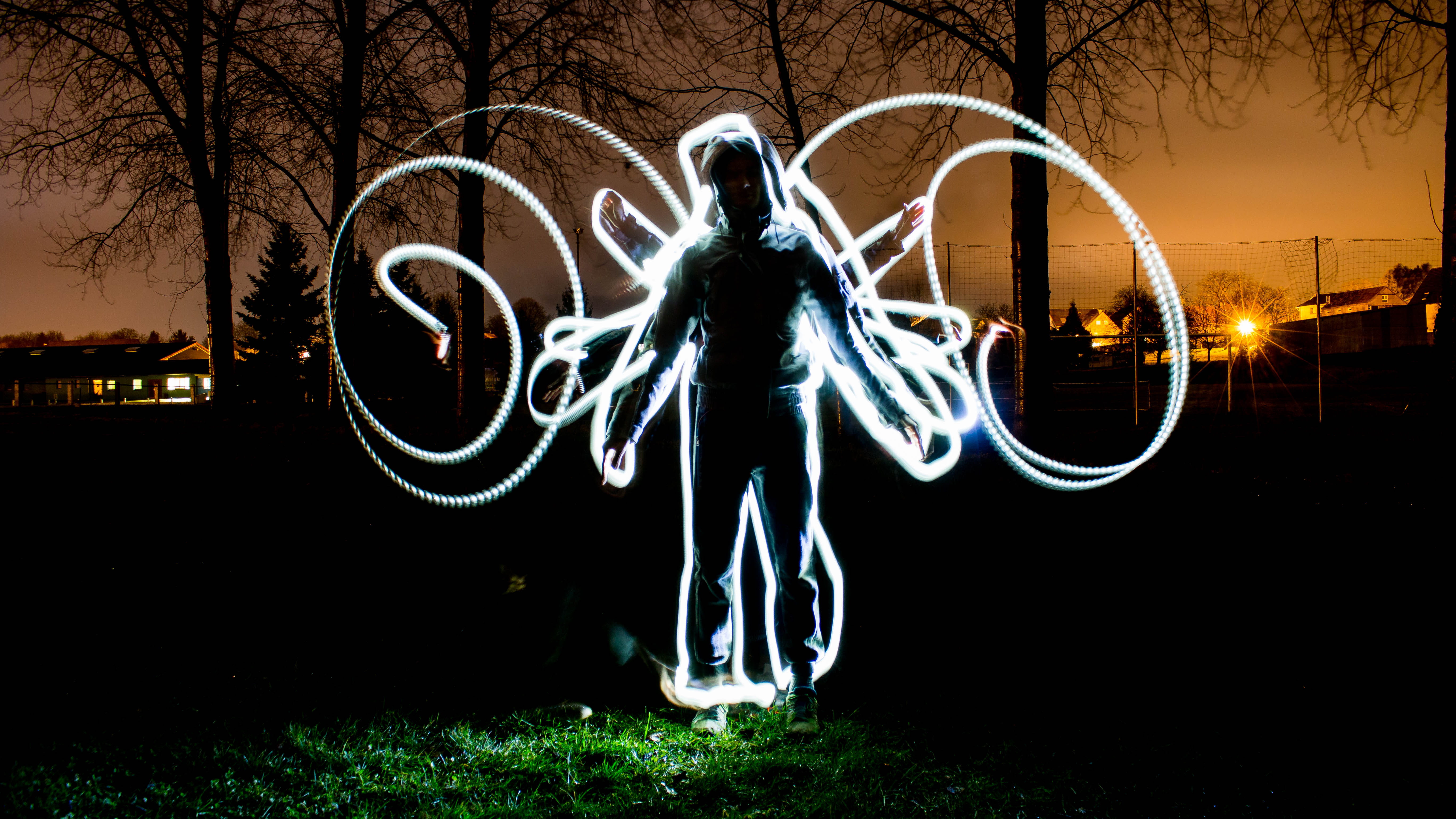 lights, human arm, food, pattern, silhouette, light, meal, leisure activity, lighting, art, person, full length, long exposure, illuminated, led, sphere, HD Wallpaper