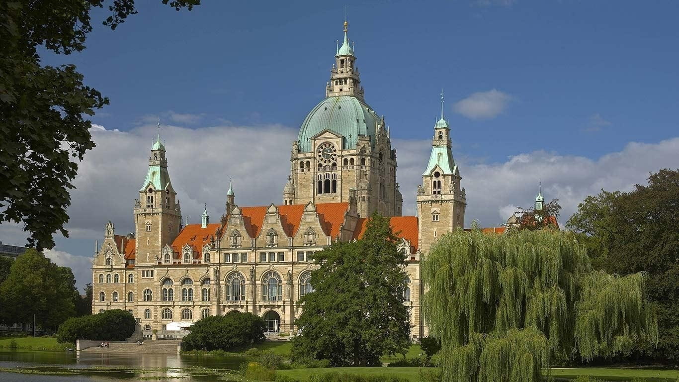Building, 720P, Germany, Hanover, New Town Hall, Buildings, HD Wallpaper