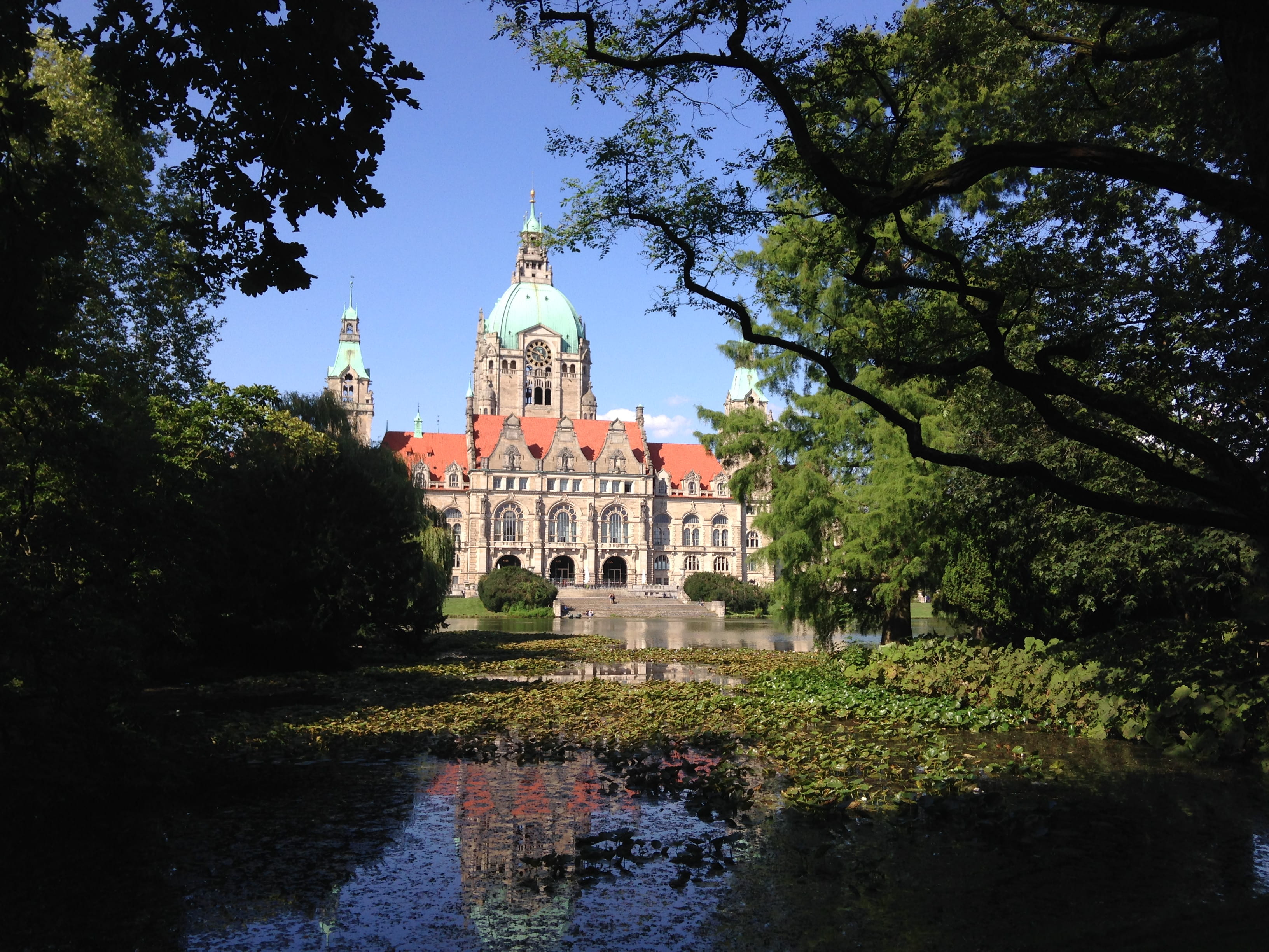 waterfront, hannover, travel destinations, day, travel, the past, tree, growth, no people, building exterior, germany, sky, plant, hanover, outdoors, nature, HD Wallpaper