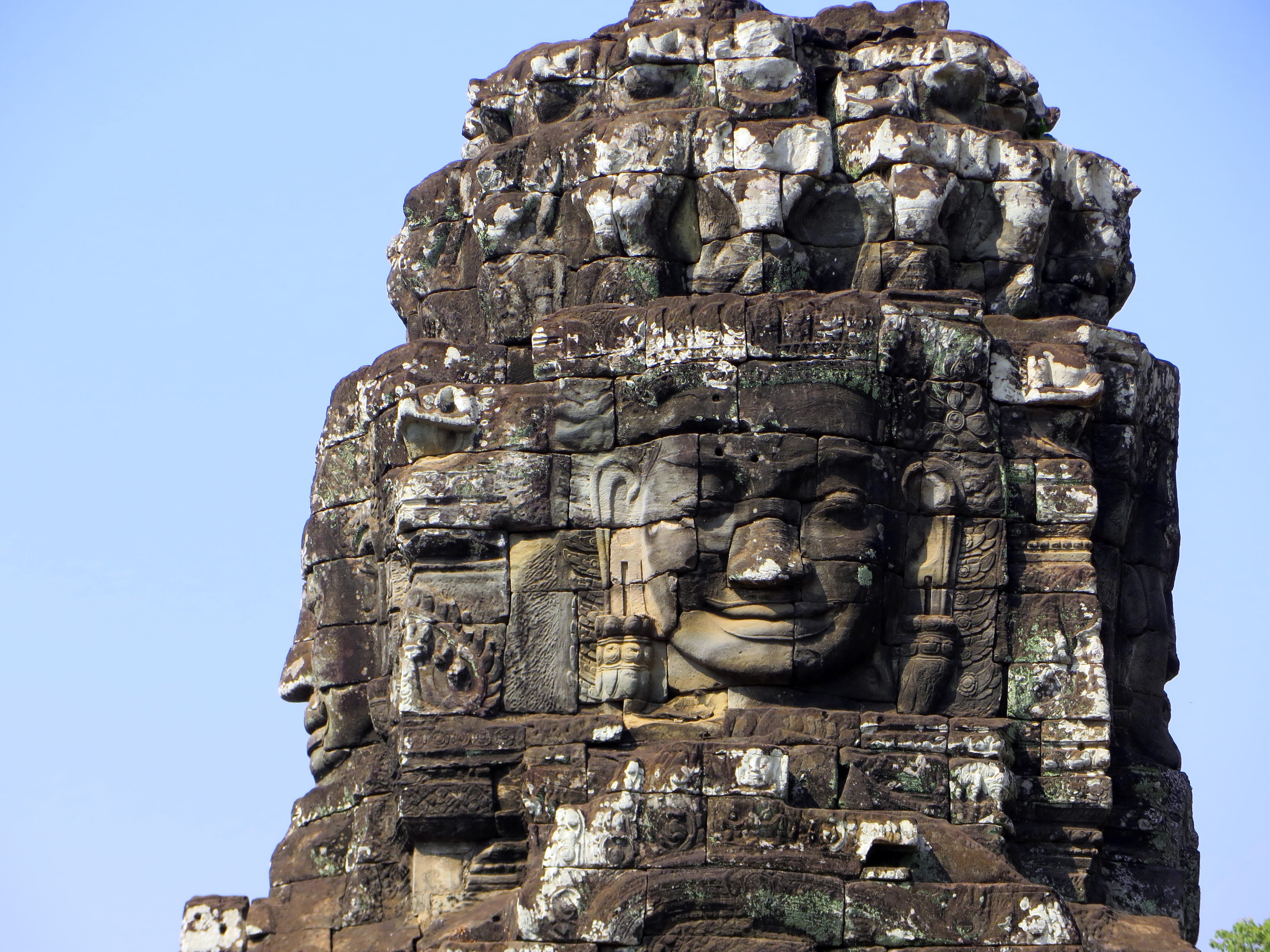 angkor, statue, temple, smile, ancient, religion, place of worship, travel destinations, outdoors, bayon, sculpture, representation, ancient civilization, HD Wallpaper