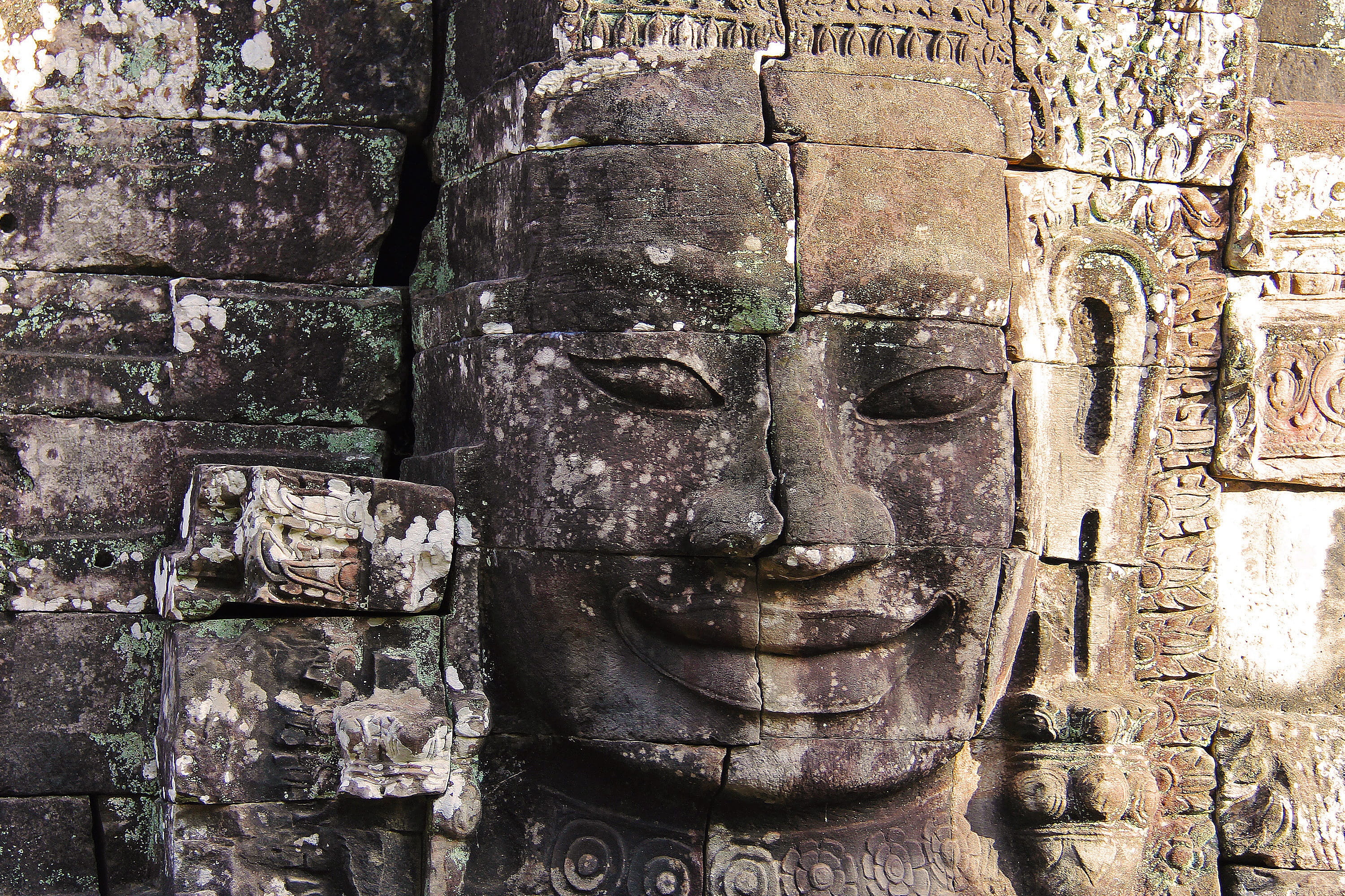 cambodia, old, beautiful, beauty, unesco, statue, stone material, architecture, heritage, tourist, 2K, male likeness, stone, khmer, Antique, spirituality, HD Wallpaper