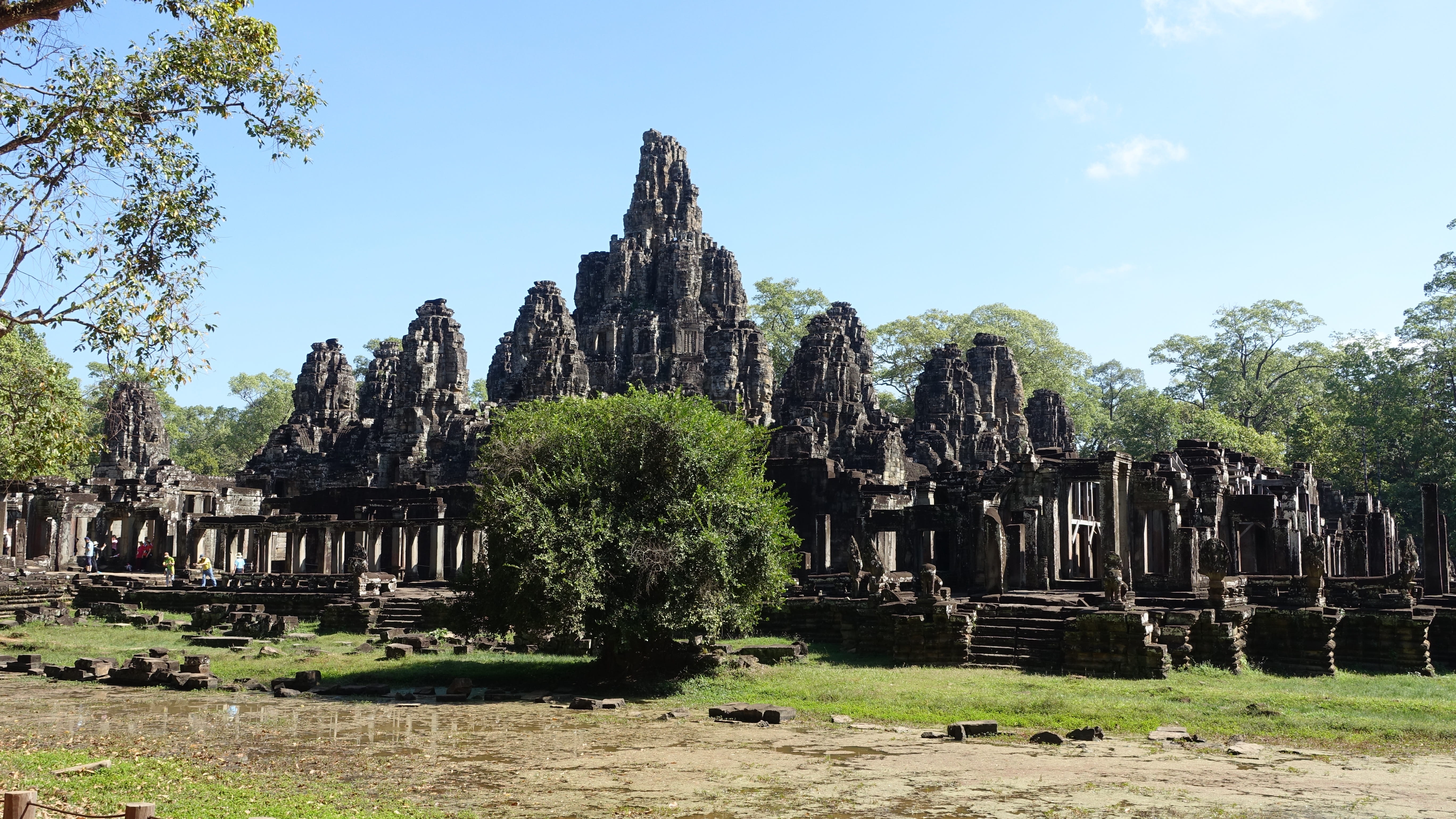no people, temple, outdoors, travel, place of worship, building, spirituality, day, tree, ancient, built structure, nature, religion, siem reap, angkor thom, HD Wallpaper