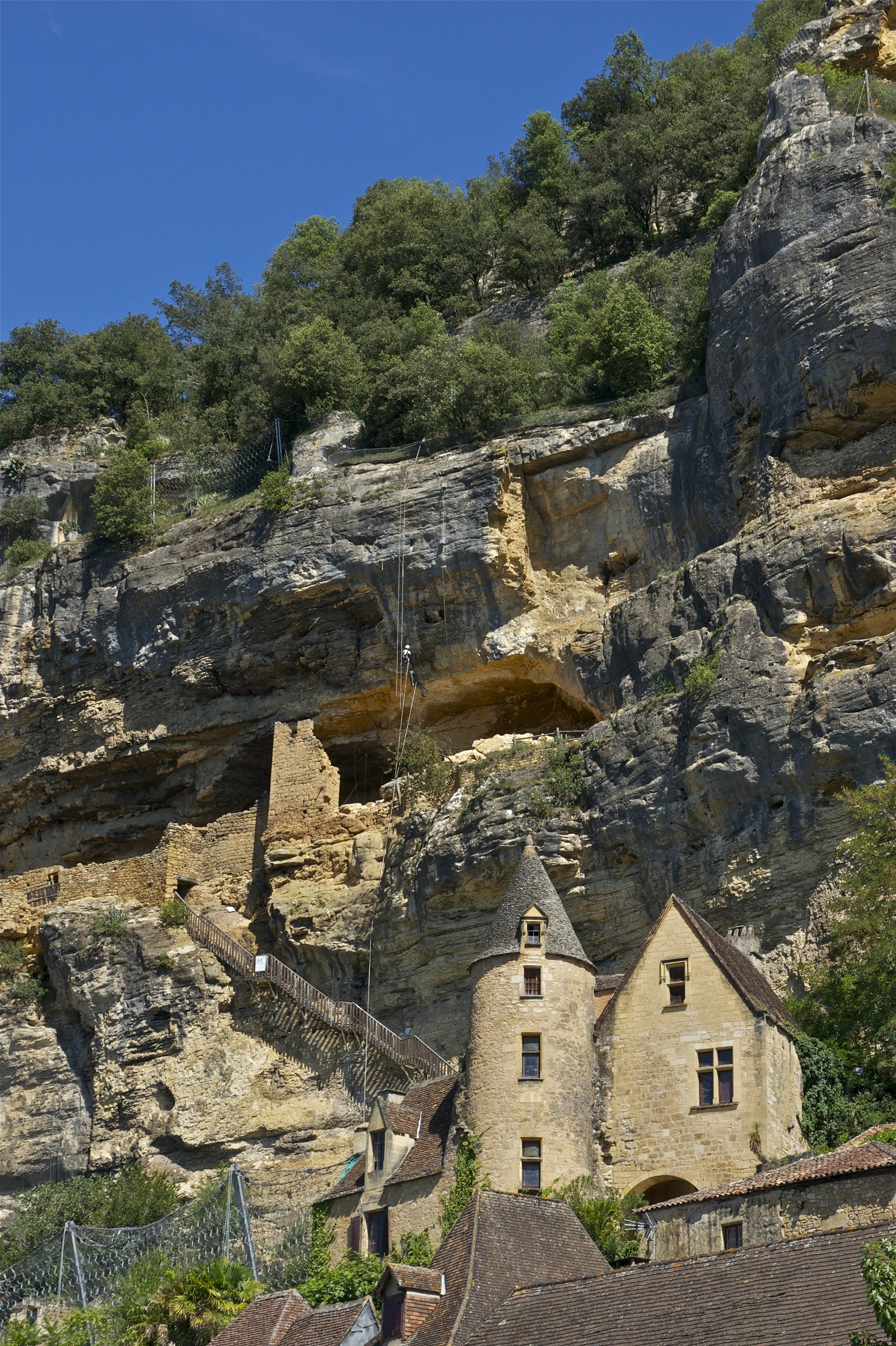 day, archaeology, 12th century, history, rock, solid, building exterior, built structure, plant, sky, architecture, rock formation, mountain, ancient, dordogne, Phone HD Wallpaper