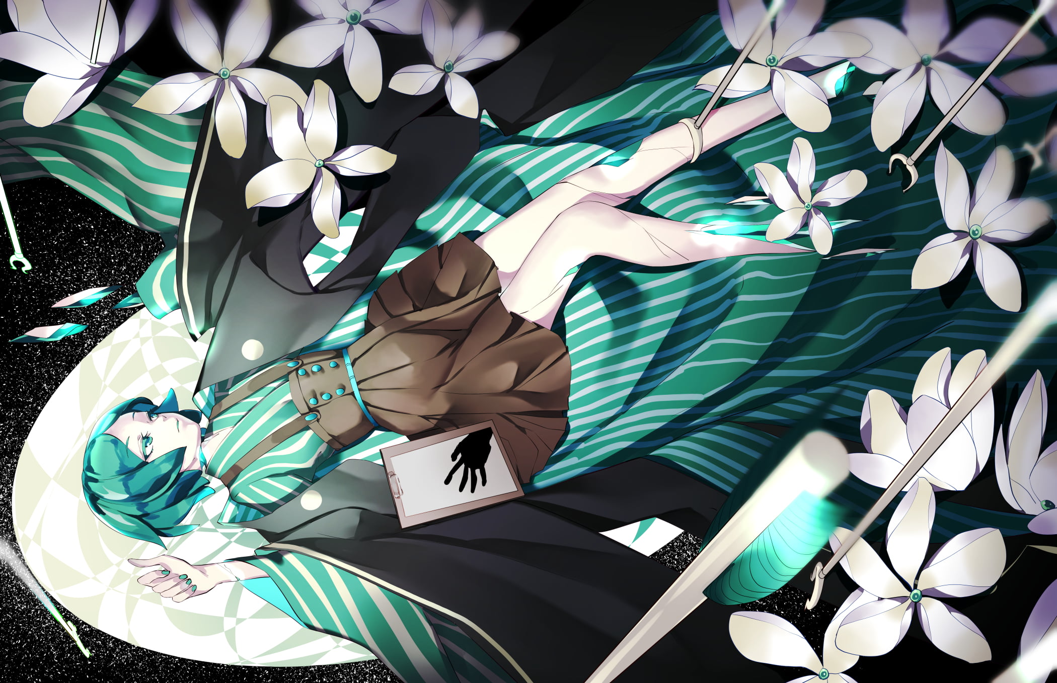 anime girls, flowers, Phos (Houseki no Kuni), Houseki no Kuni, anime, 1080P, HD Wallpaper