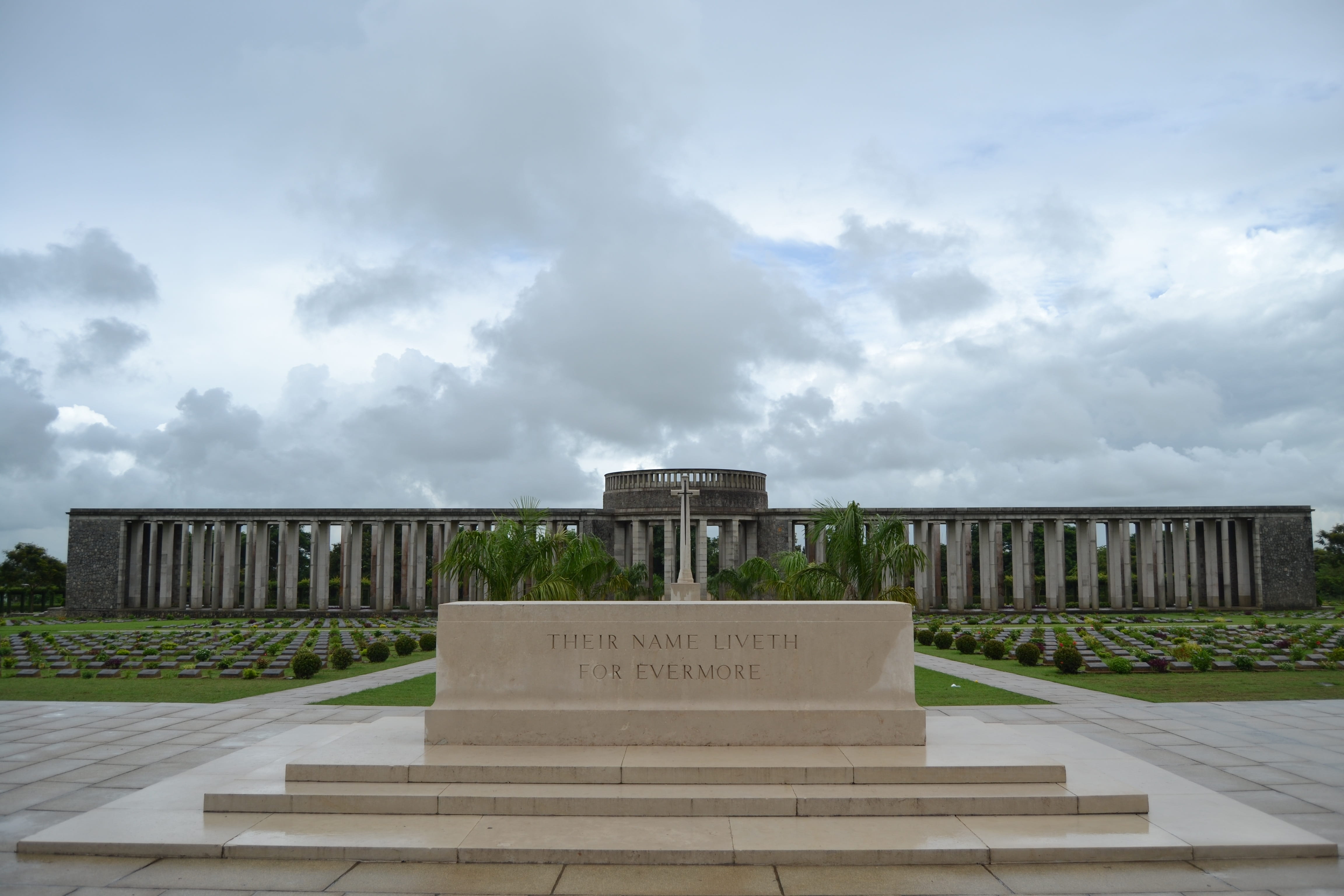 graves, Rangoon, 4K, travel destinations, outdoors, sky, architecture, travel, Hmawbi, plant, cloud - sky, monument, Burma, old, Memorial, day, text, war memorial, HD Wallpaper