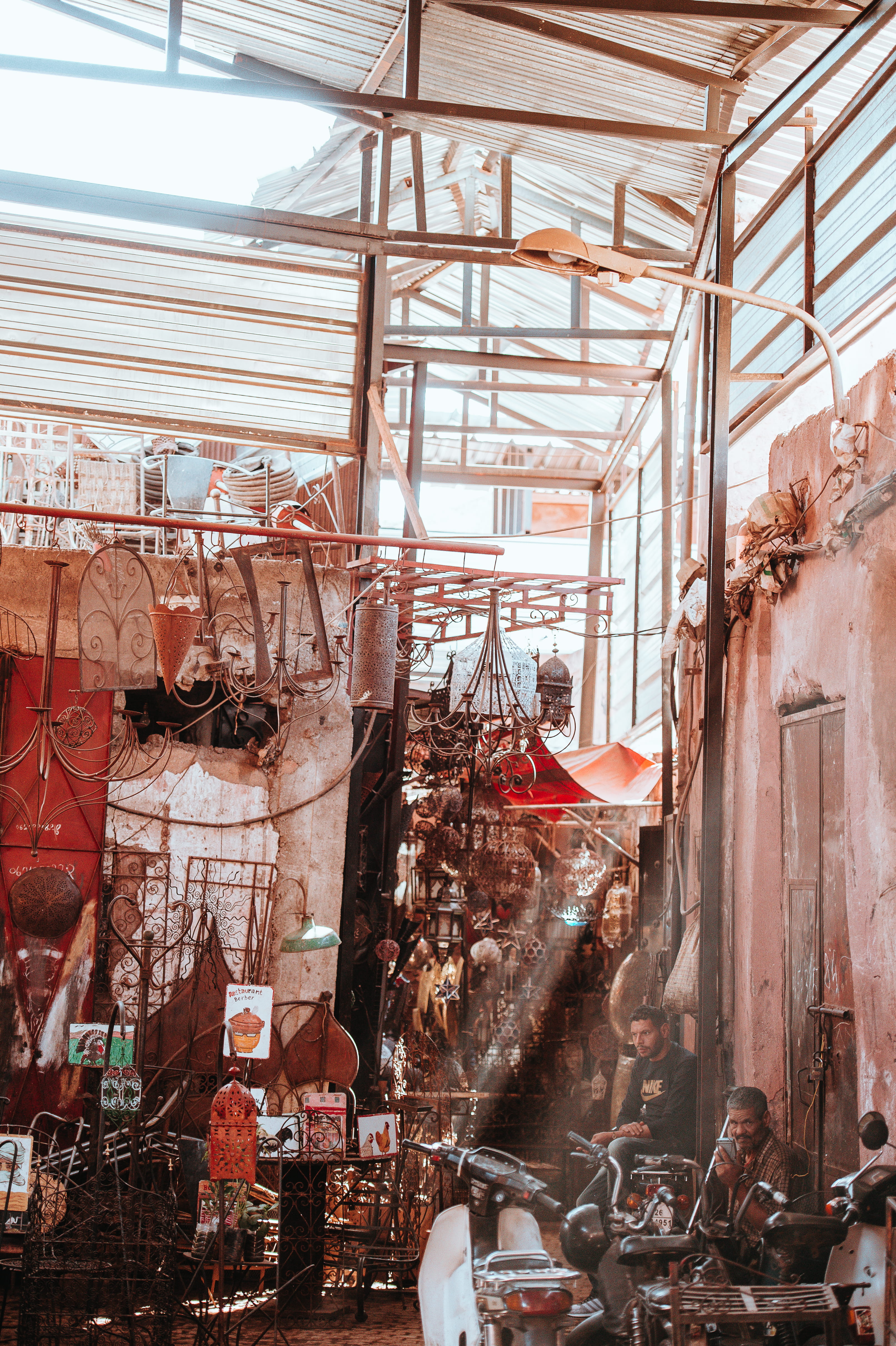damaged, day, large group of objects, people, red, architecture, building, no people, old, deterioration, city, abandoned, behind, building exterior, decline, Phone HD Wallpaper