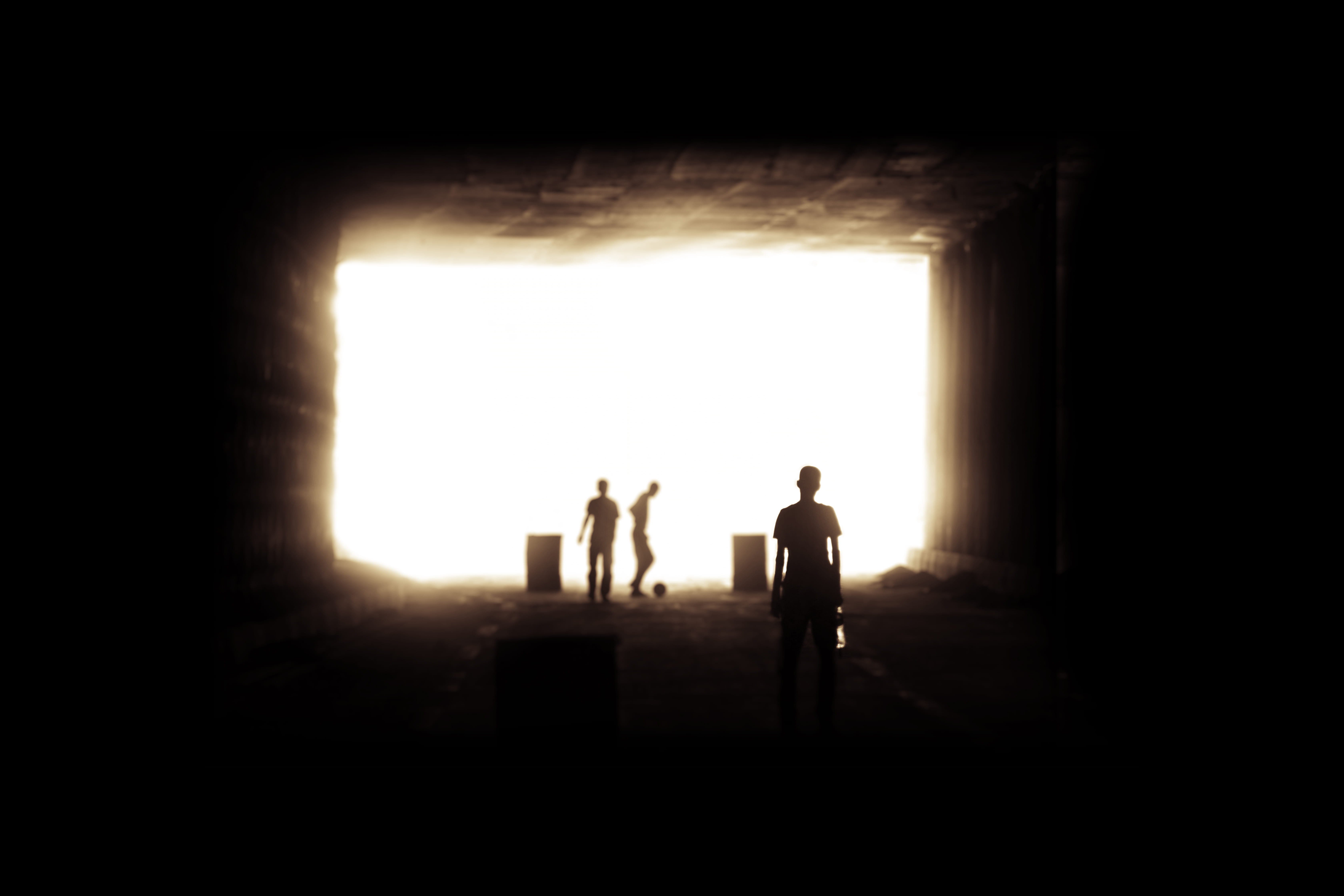 sunlight, building, tunnel, خیابان, football, people, security, window, entrance, indoors, day, men, پرتره, group of people, standing, portrait, architecture, HD Wallpaper