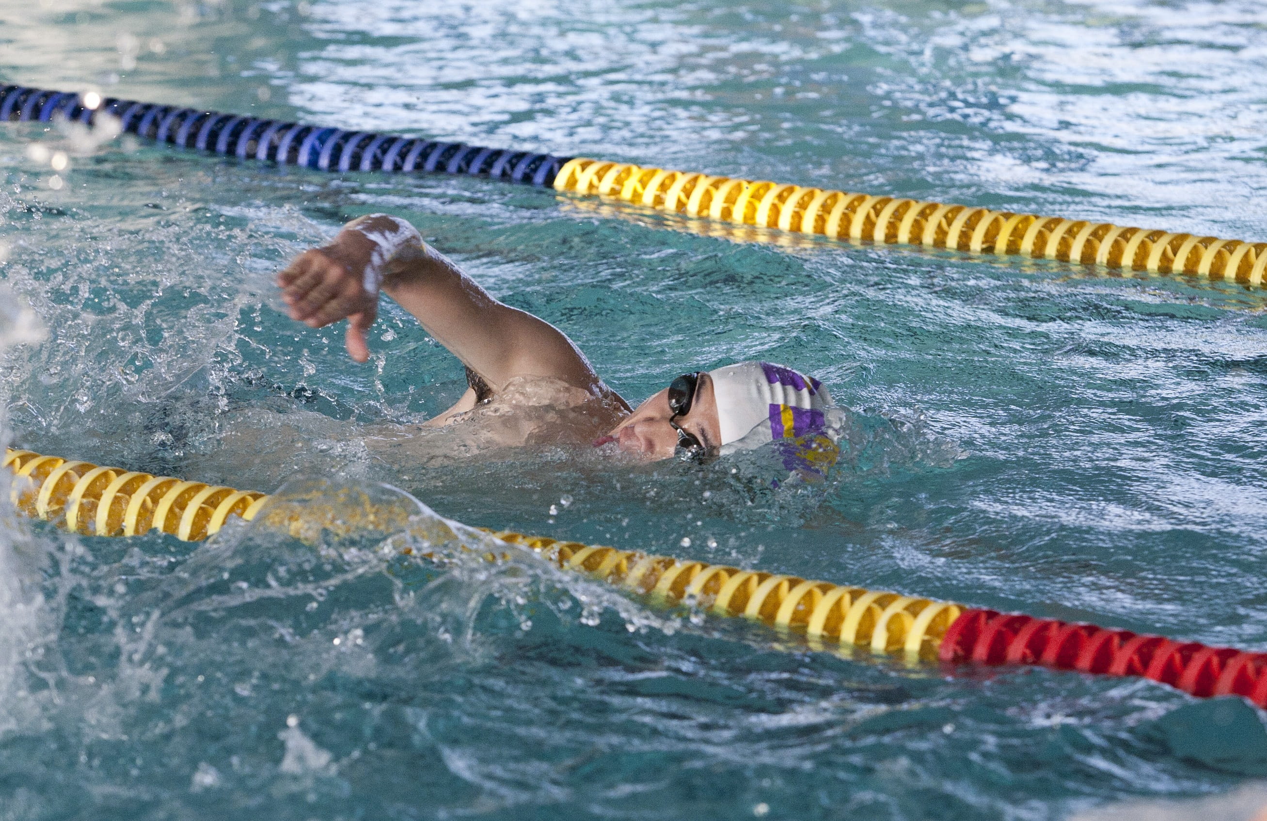 Exercise, men, splashing, person, competition, one Person, blue, action, swimming Cap, water Sport, freestyle Swimming, day, motion, competitive Sport, HD Wallpaper