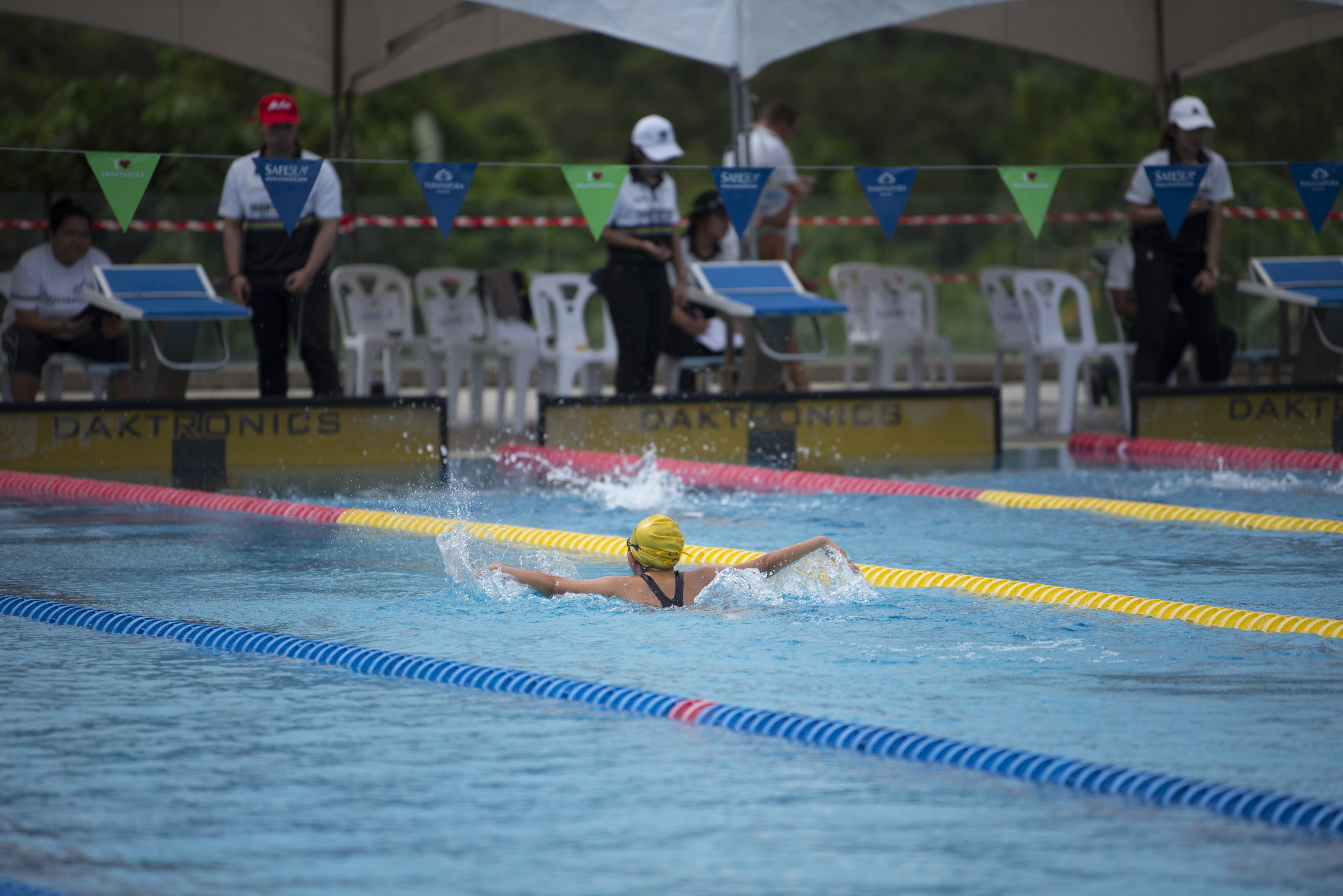 yellow, effort, swimmer, motion, practice, butterfly stoke, people, outdoors, lifestyles, skill, splash, thailand, endeavor, splashing, swimming pool, pool, HD Wallpaper
