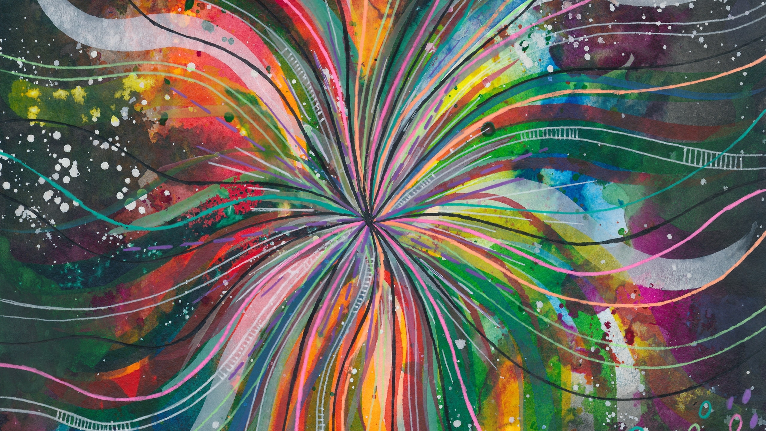 asja boros, 2K, Abstract, art, colorful, texture, HD Wallpaper