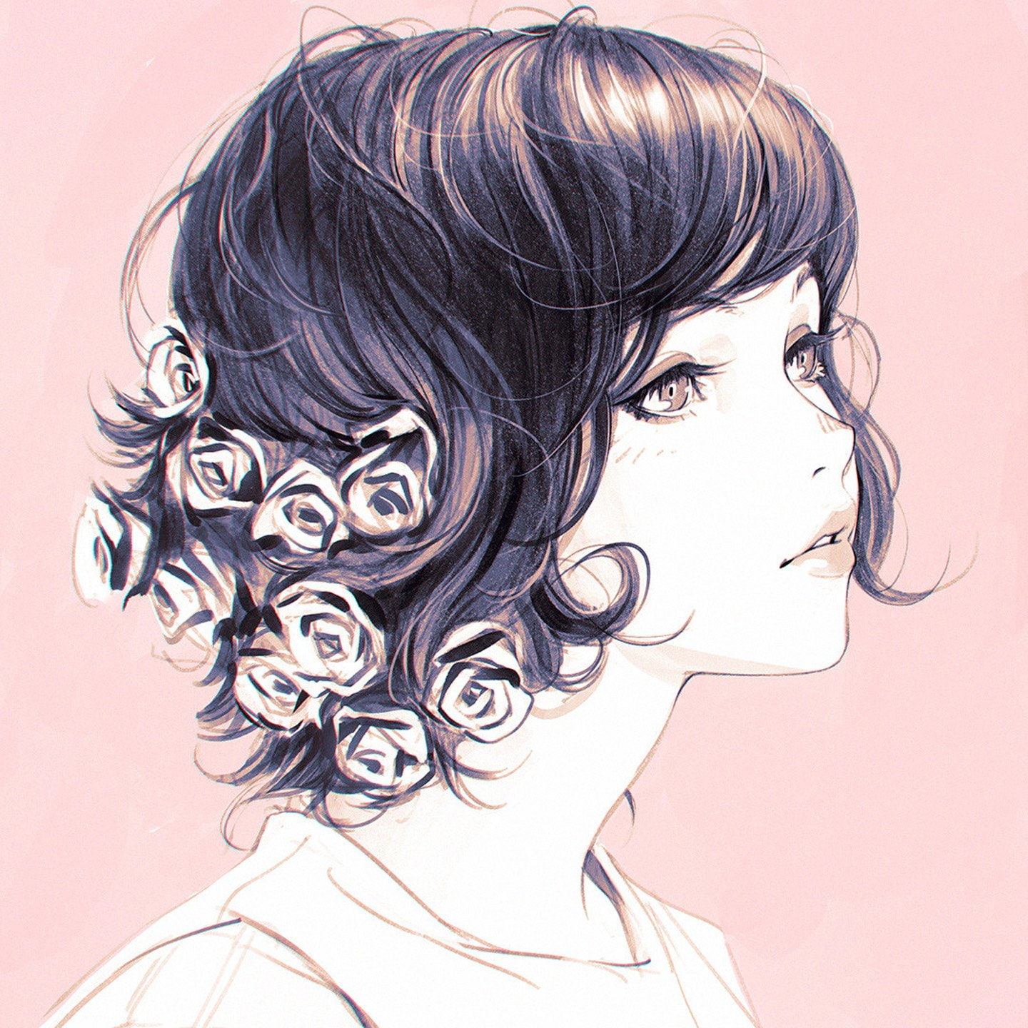fantasy, girl, ilya-kuvshinov-bara, original, 720P, artstation, beautiful, Phone HD Wallpaper