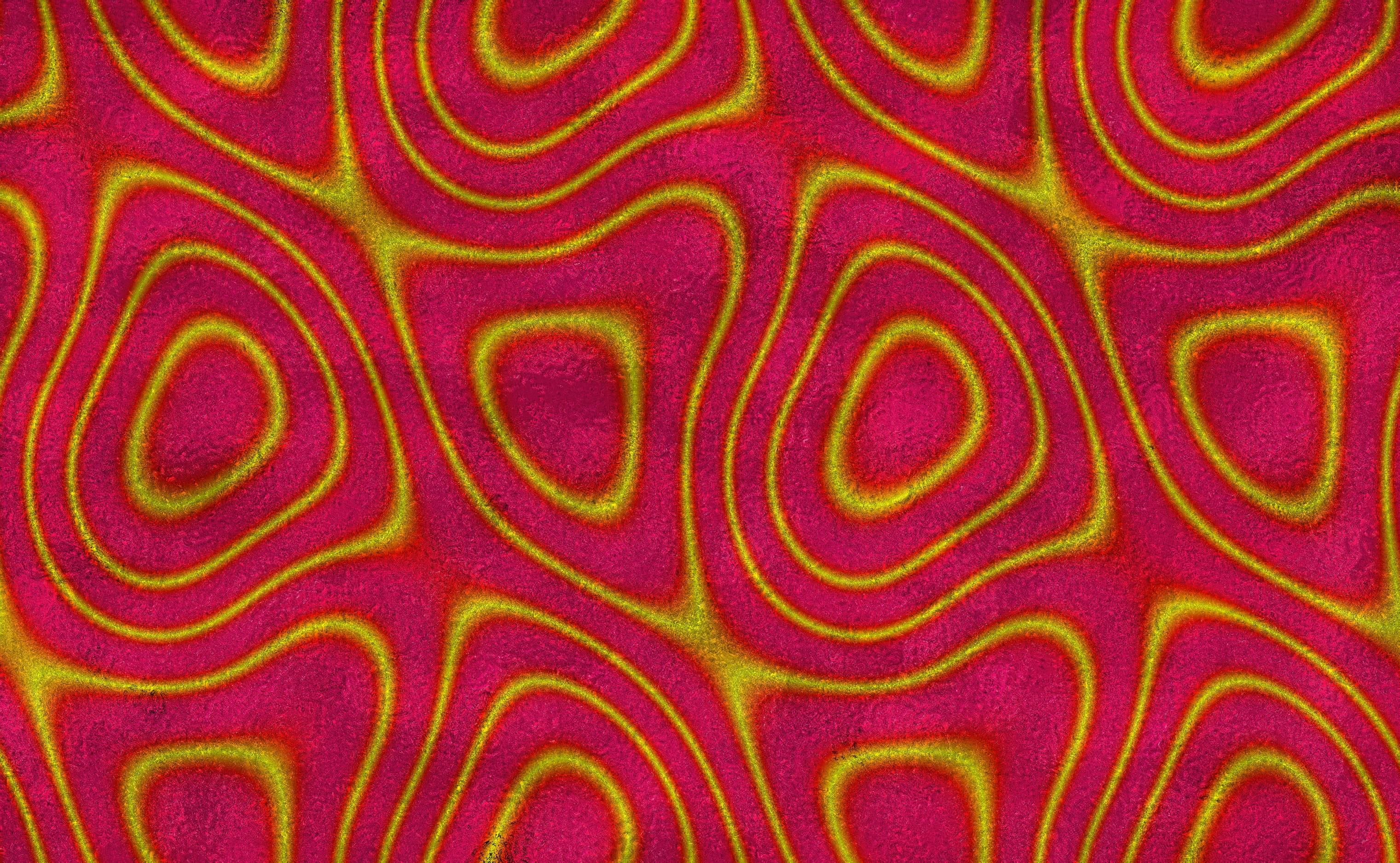 abstract, floral pattern, red, shape, yellow, pattern, fabric, textile, pink, no people, seamless, surface, creativity, green color, art, 2K, paper, repetition, HD Wallpaper