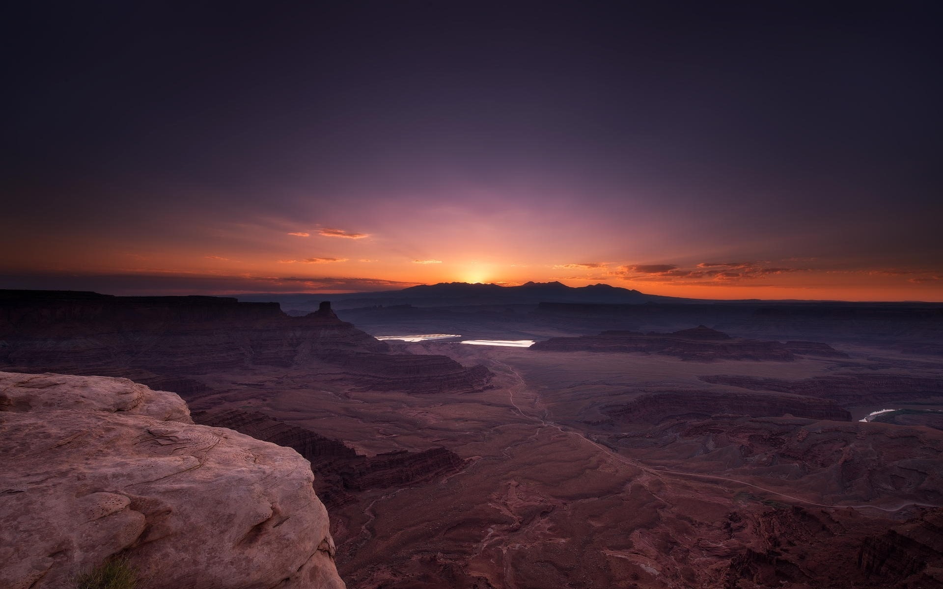Red, Park, Canyon, Sunrise, Sky, National, Grand, Rocks, USA, 1080P, HD Wallpaper