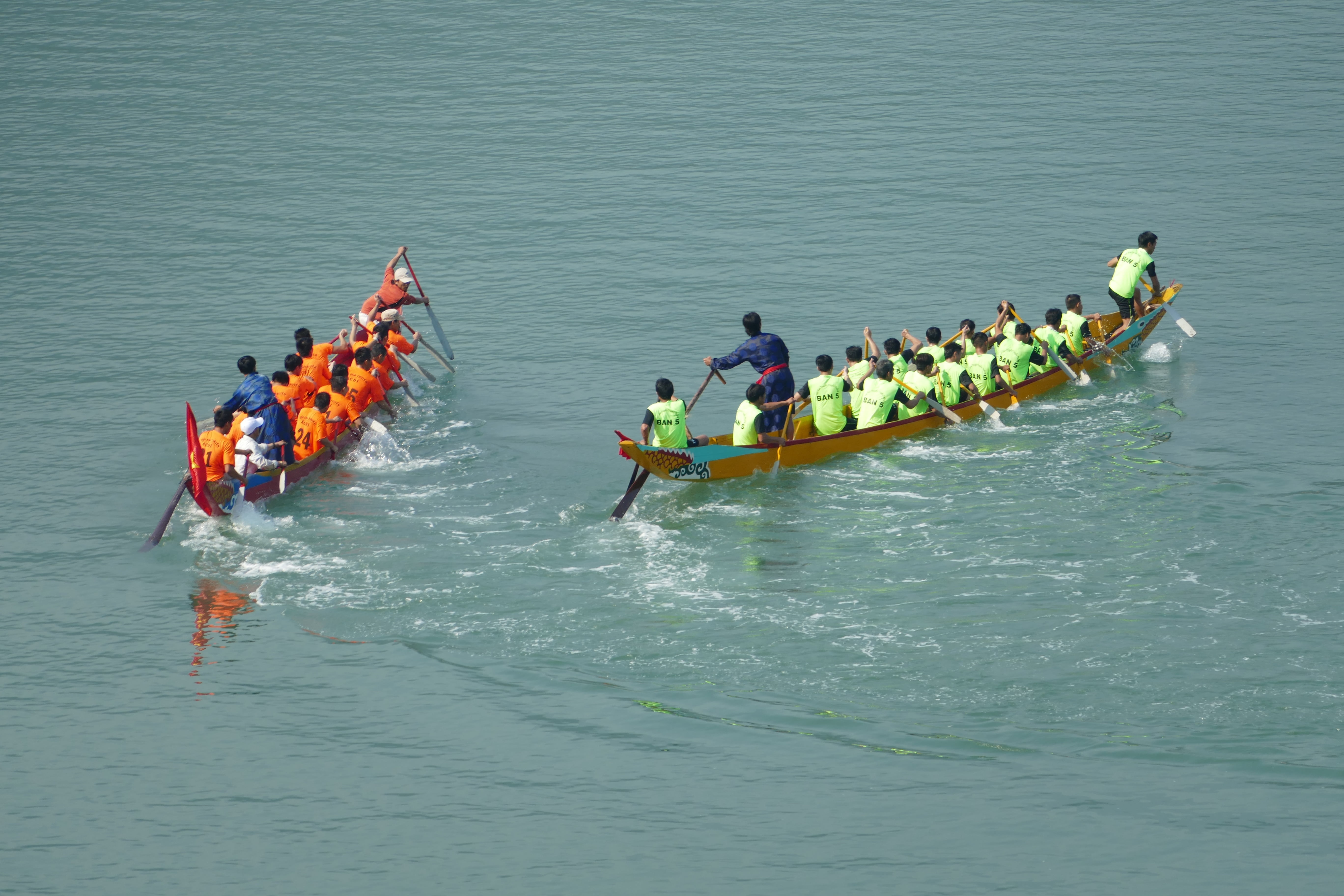 crowd, day, nature, 5K, men, sport, regatta, ship, vietnam, lifestyles, real people, mode of transportation, water sports, rowing, rowing boat, teamwork, HD Wallpaper