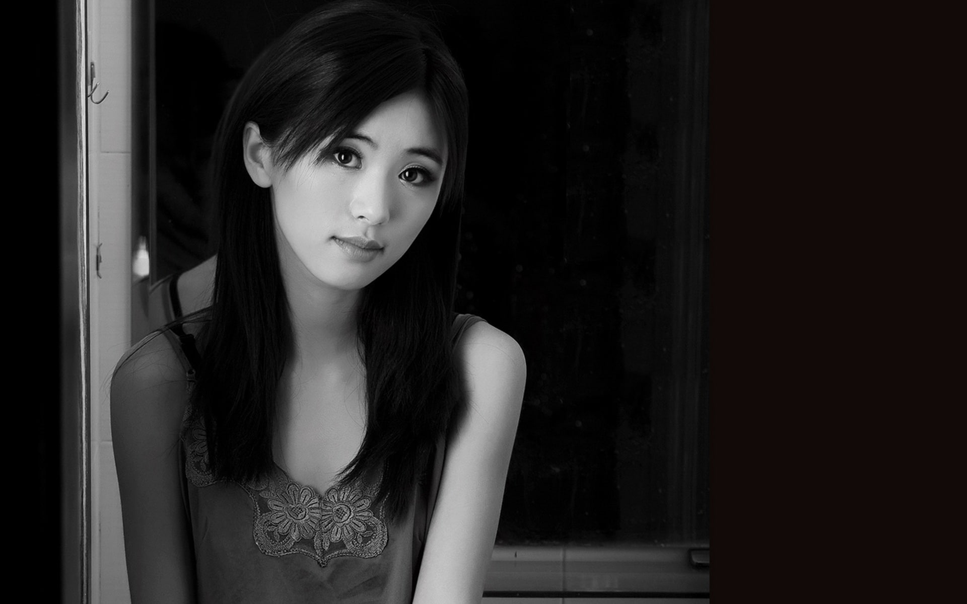 1080P, chen, photo, hu, black and white, HD Wallpaper