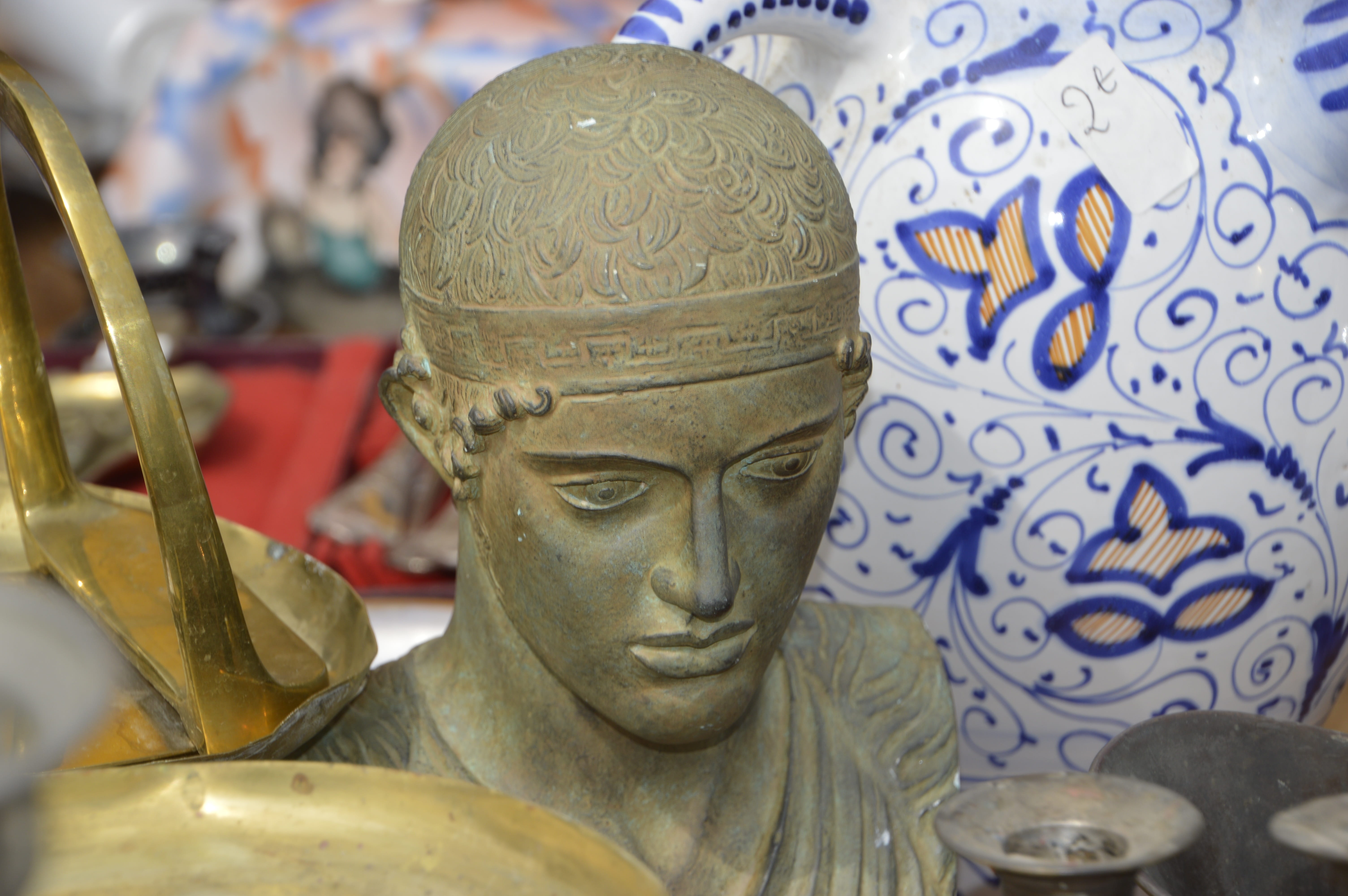 5K, art, craft, antique, at the age of, architecture, statue, close-up, statue of the charioteer of delphi, belief, focus on foreground, human representation, HD Wallpaper