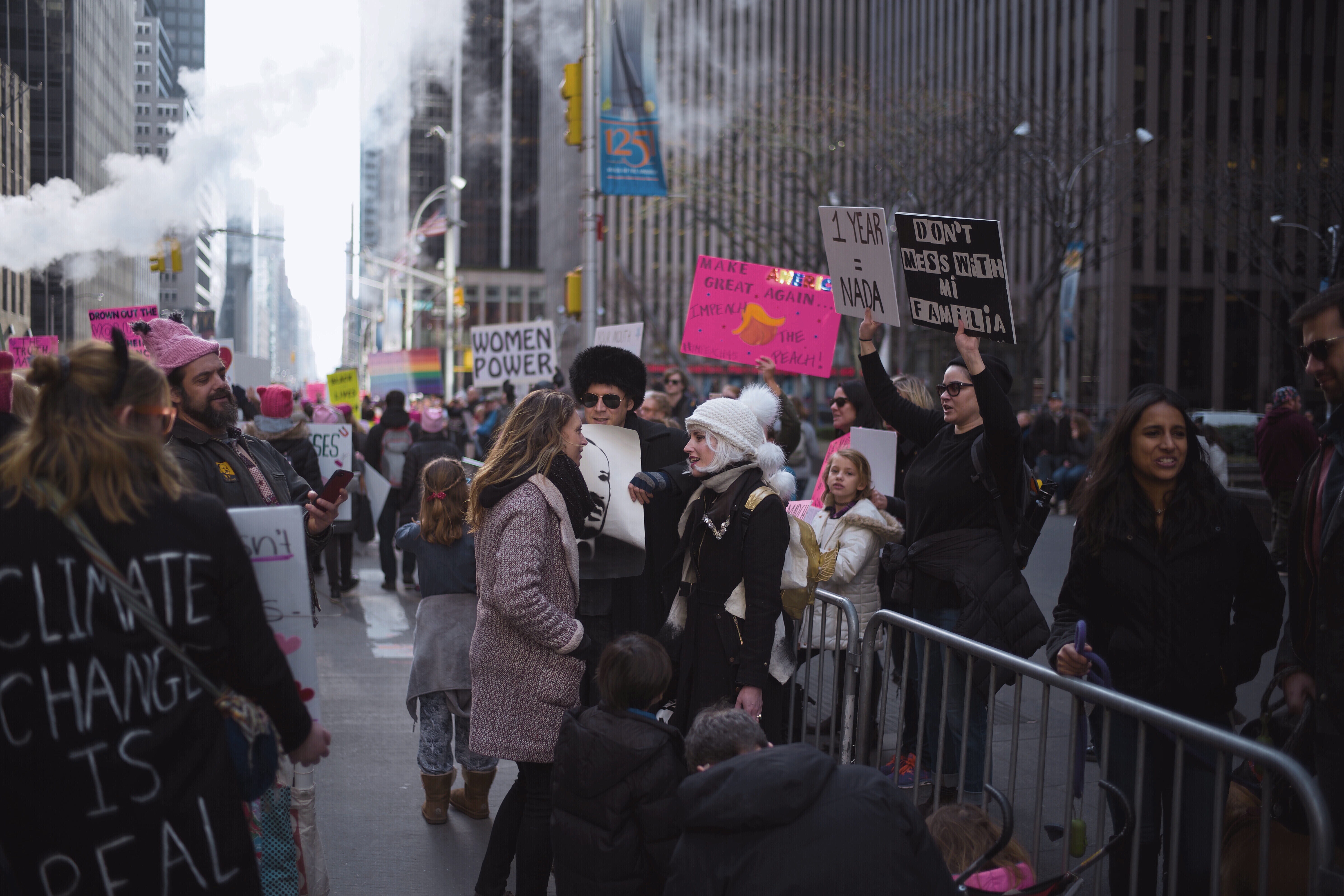 people, railing, signs, protest, women, text, leisure activity, two, near, communication, man, lifestyles, crowd, building exterior, friends, buildings, HD Wallpaper