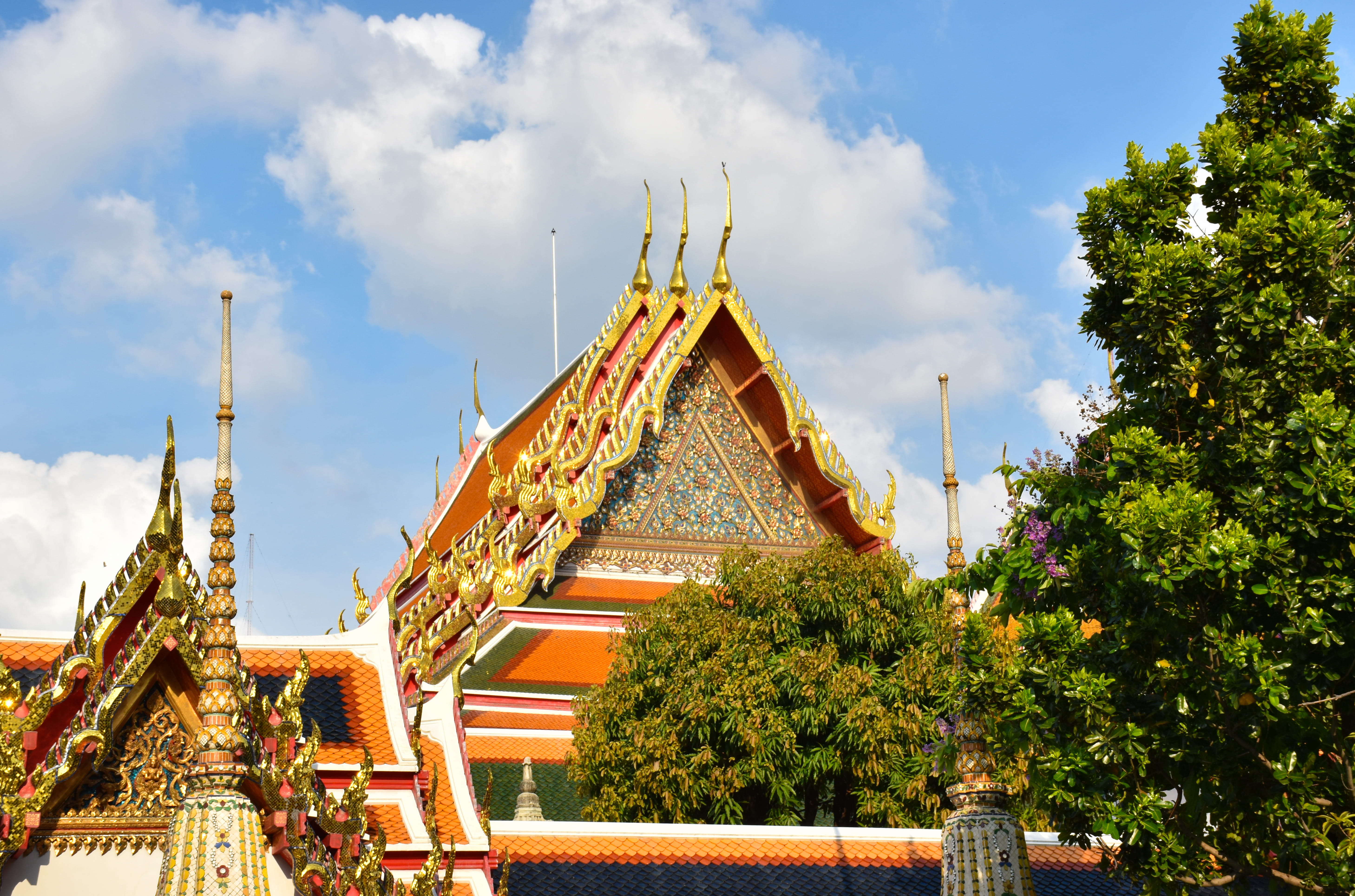travel destinations, worship, flagstone, pedestrian, outdoors, ornate, spirituality, cloud - sky, tower, roof, no people, monastery, nature, low angle view, HD Wallpaper