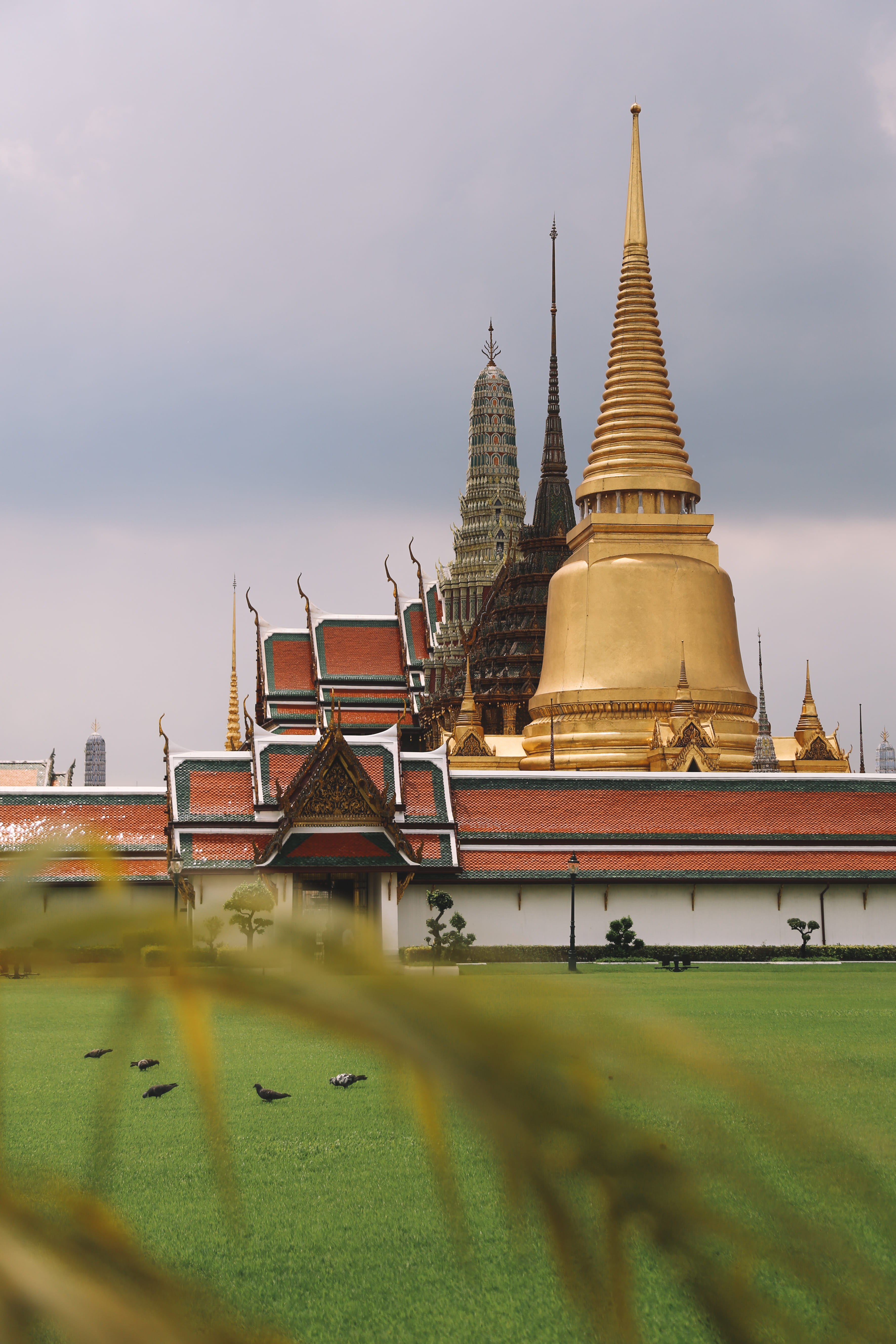 the grand palace, wat, steeple, building exterior, worship, spire, architecture, old, place of worship, travel destinations, housing, calm, built structure, Phone HD Wallpaper