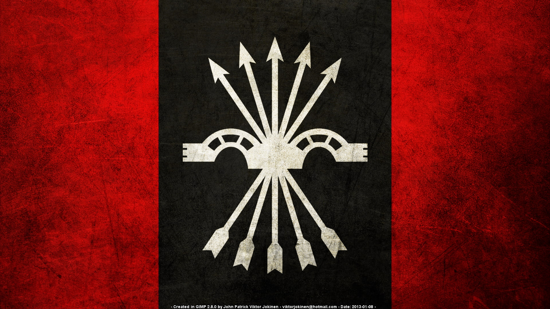 1080P, Assemblies Of The National Syndicalist Offensive, Flags, HD Wallpaper