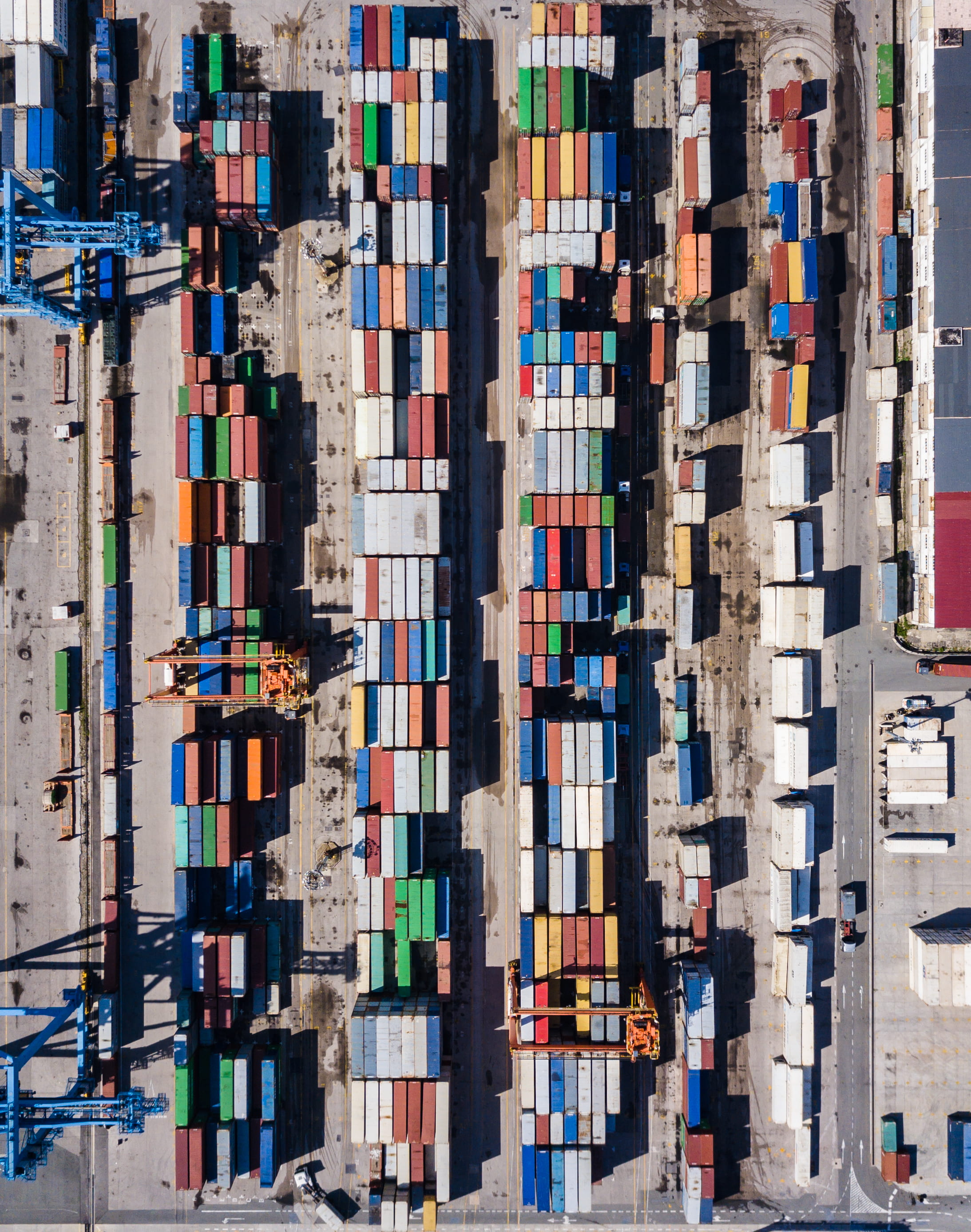 shipping, high angle view, business, port, large group of objects, full frame, top down, daytime, lot, 2K, top down view, aerial view, container, aerial, Phone HD Wallpaper