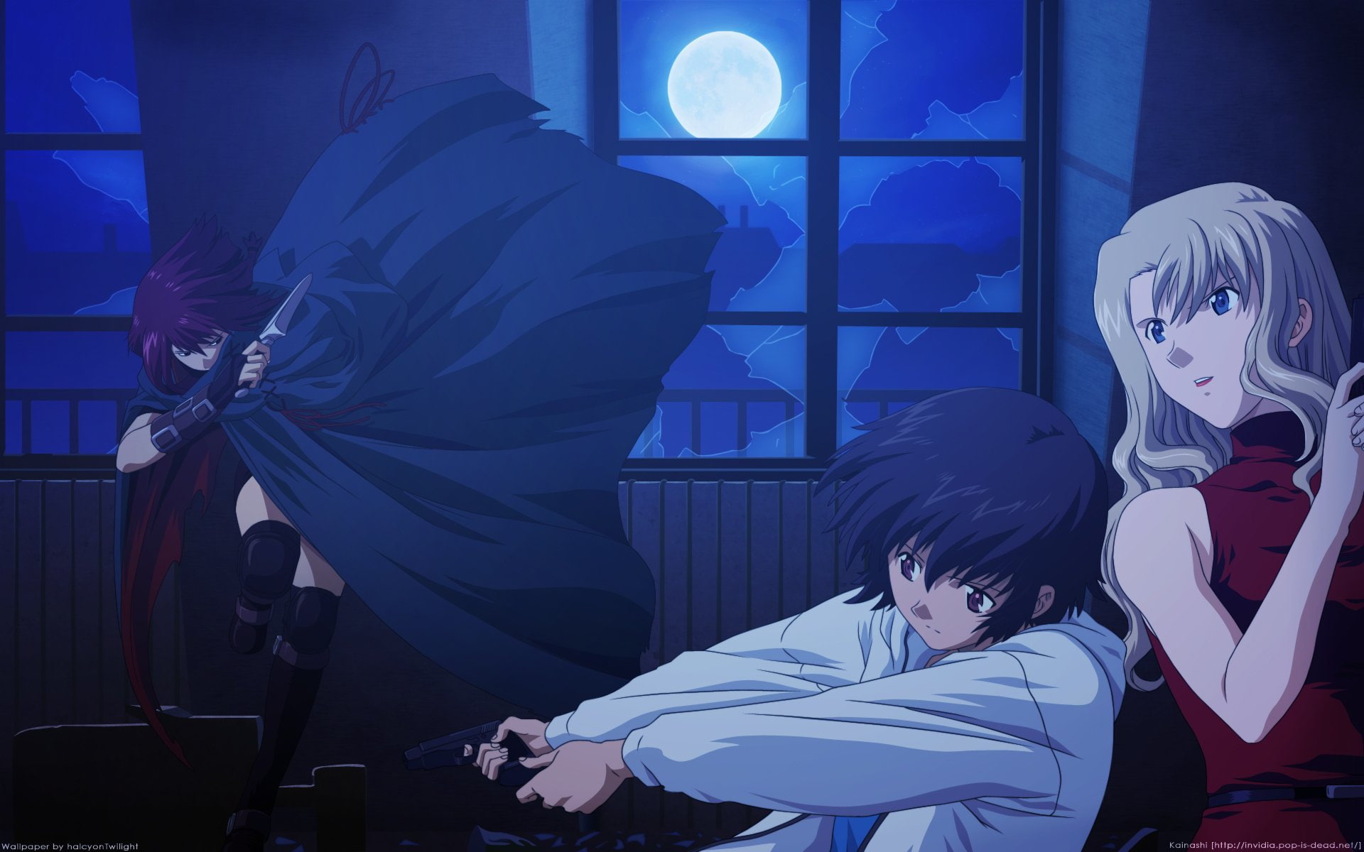 Kirika Yuumura, Bouquet Mireille, Anime, 1080P, Noir, HD Wallpaper
