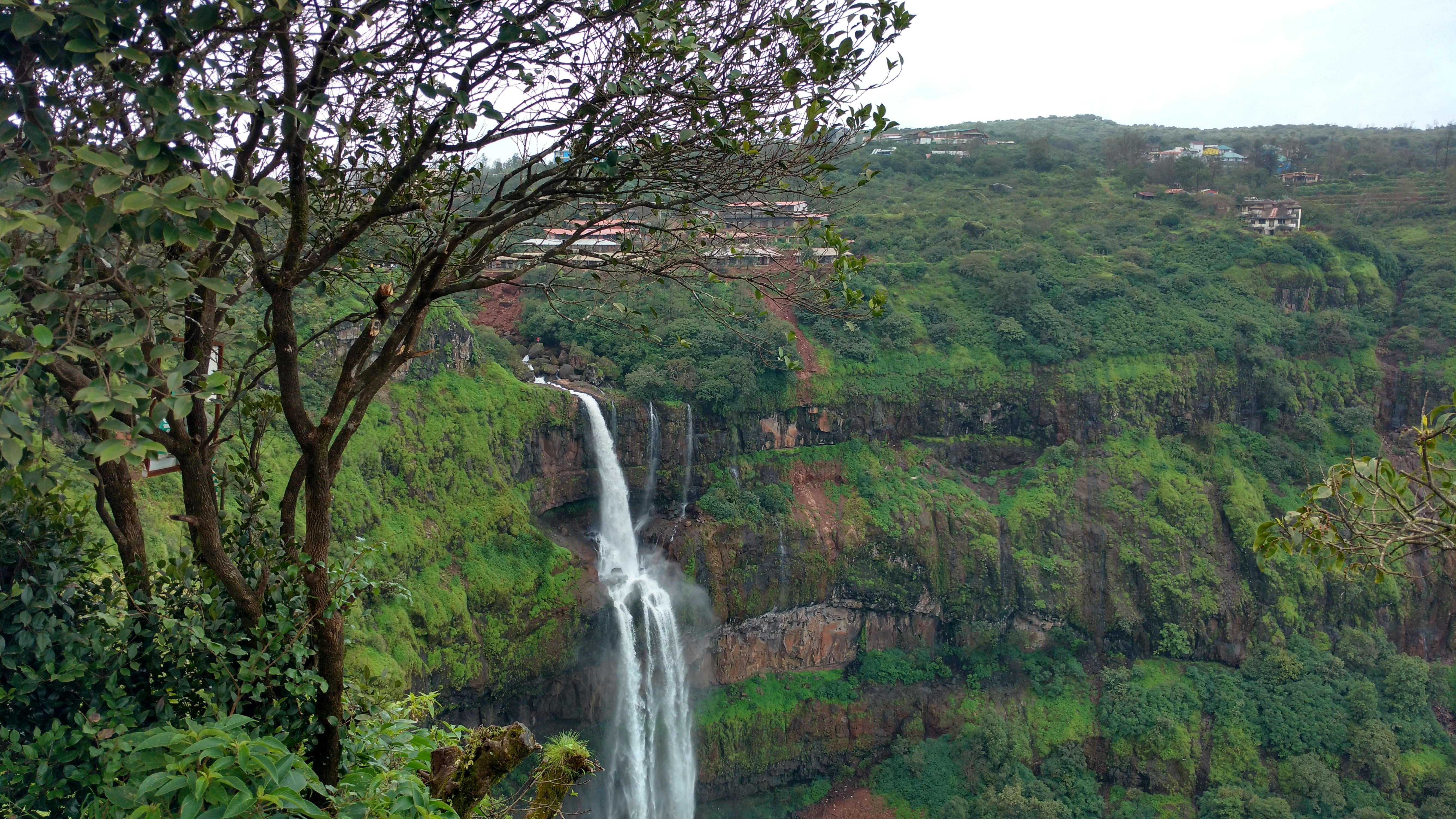 beauty In Nature, scenics - nature, flowing water, flowing, 5K, day, lingmala waterfall, outdoors, forest, waterfall, no people, green color, land, motion, HD Wallpaper