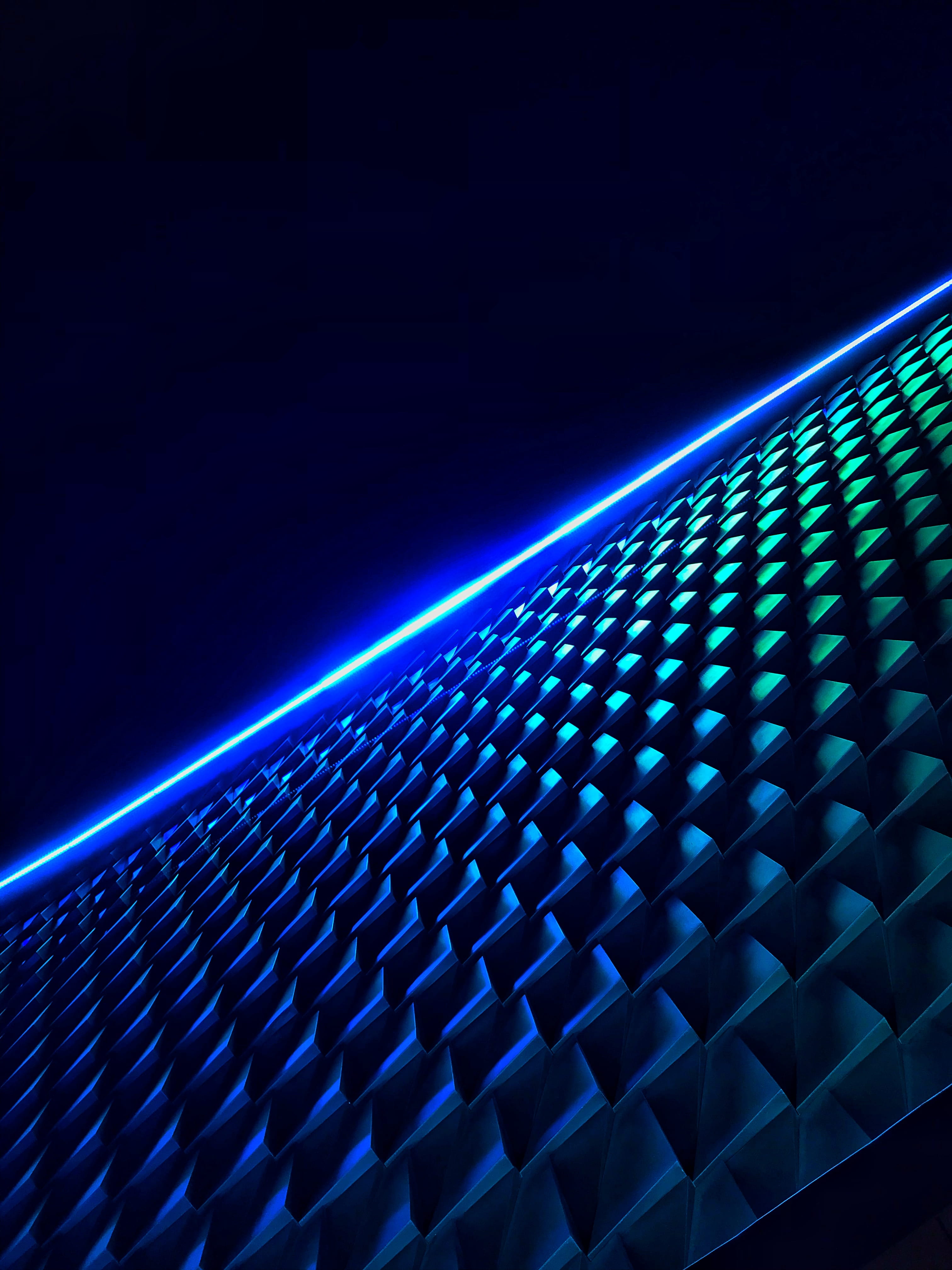 copy space, nightlife, building, indoors, city, neon, glowing, black background, complexity, creativity, modern, design, architecture, india, futuristic, Phone HD Wallpaper
