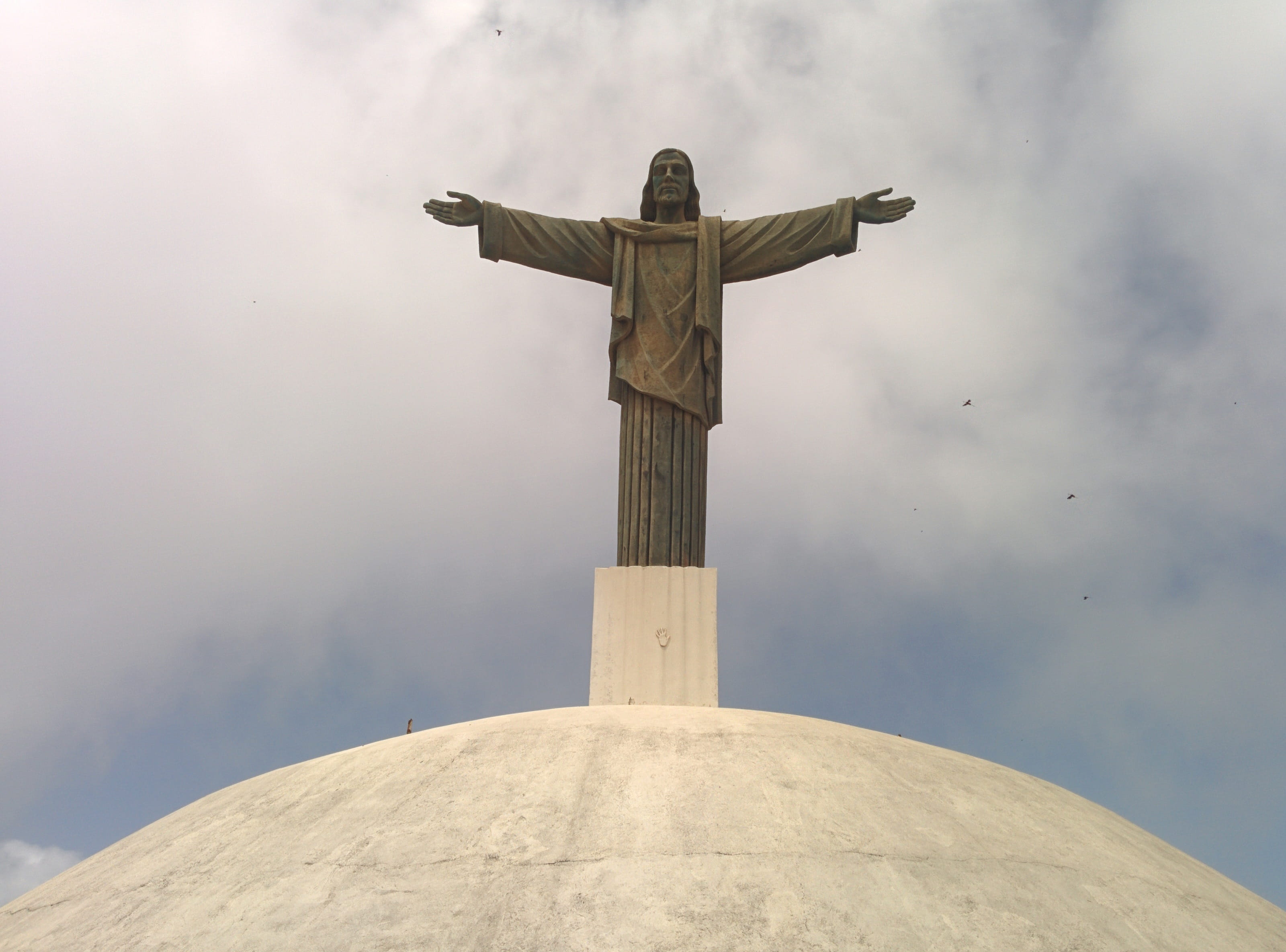 Puerto, low angle view, sculpture, plata, sky, nature, representation, art and craft, famous Place, Latin, christ, religion, praying, statue, human representation, HD Wallpaper