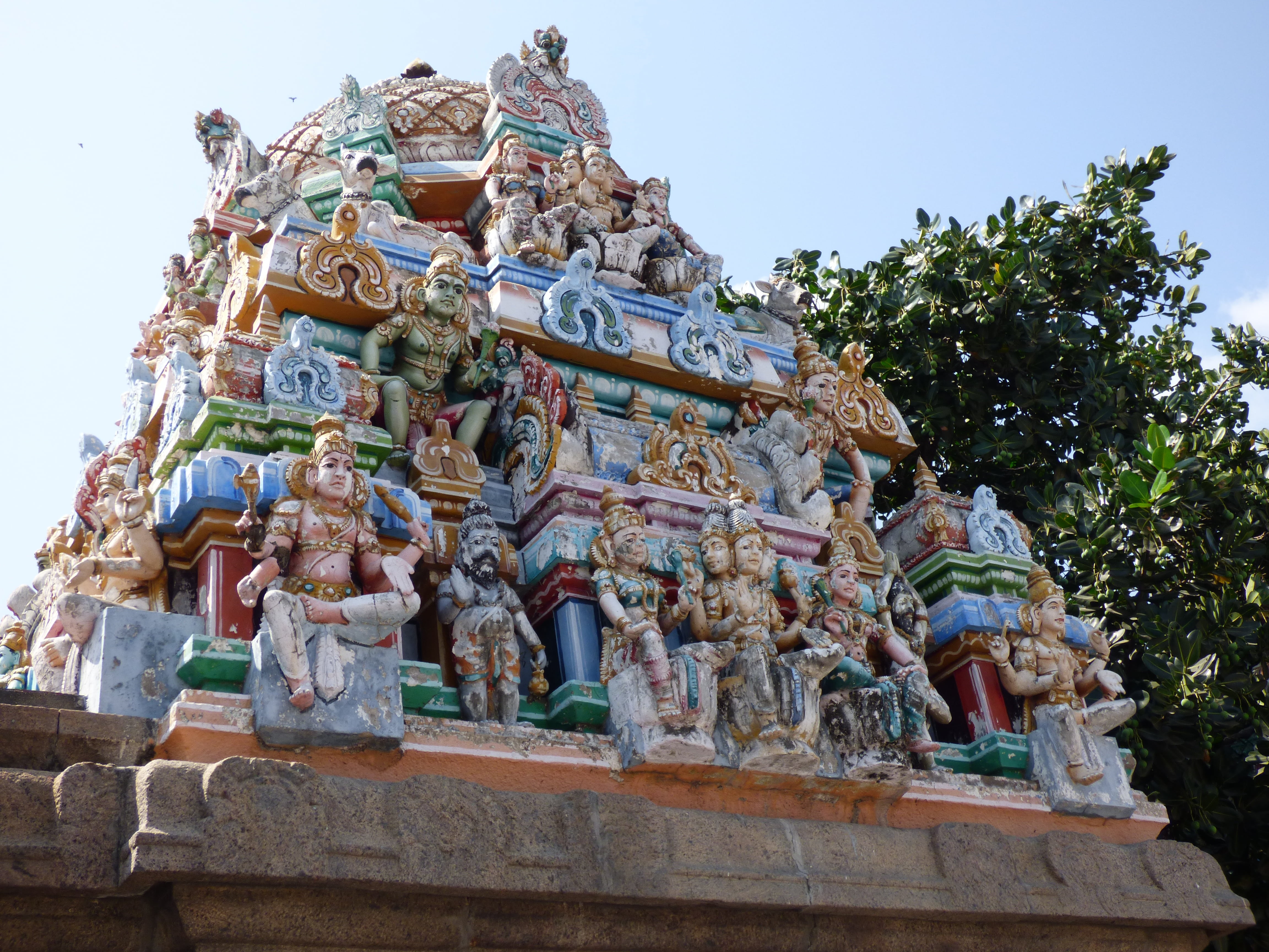 4K, human representation, outdoors, spirituality, day, architecture, chennai, ornate, belief, built structure, religion, place of worship, temple, india, HD Wallpaper
