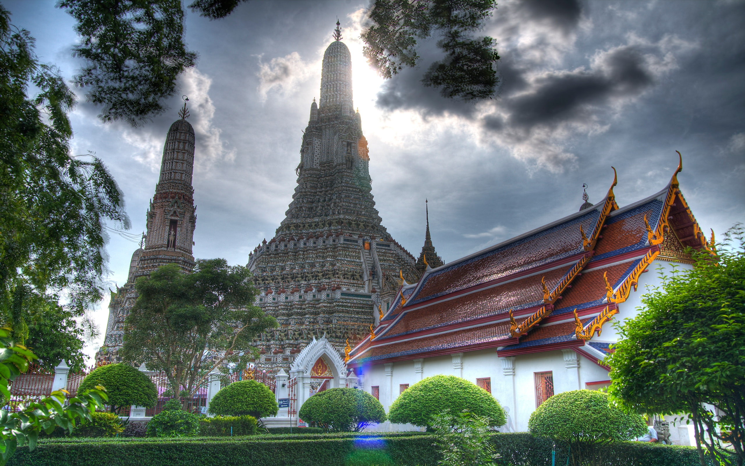 Wat Arun Temple, Temples, 2K, HD Wallpaper