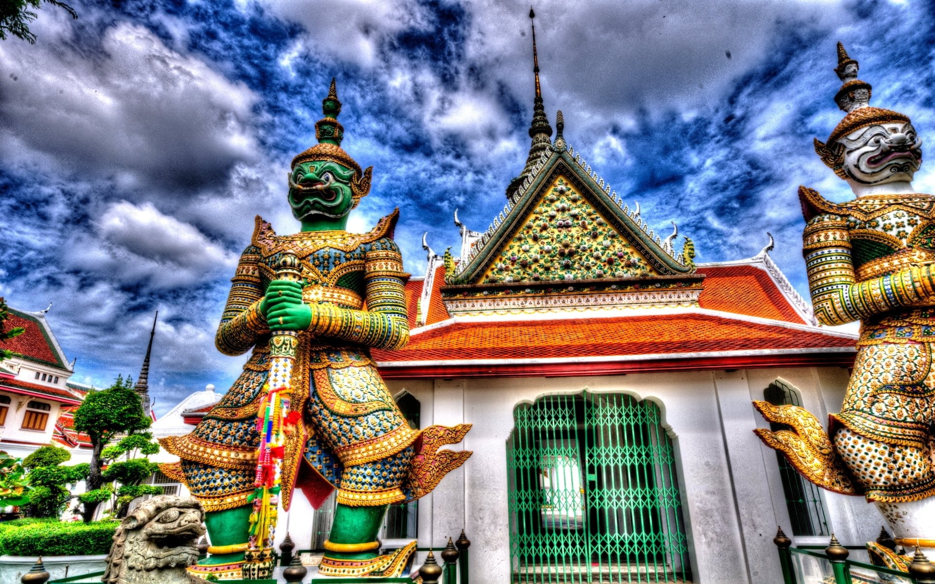 Temples, Wat Arun Temple, 1080P, HD Wallpaper