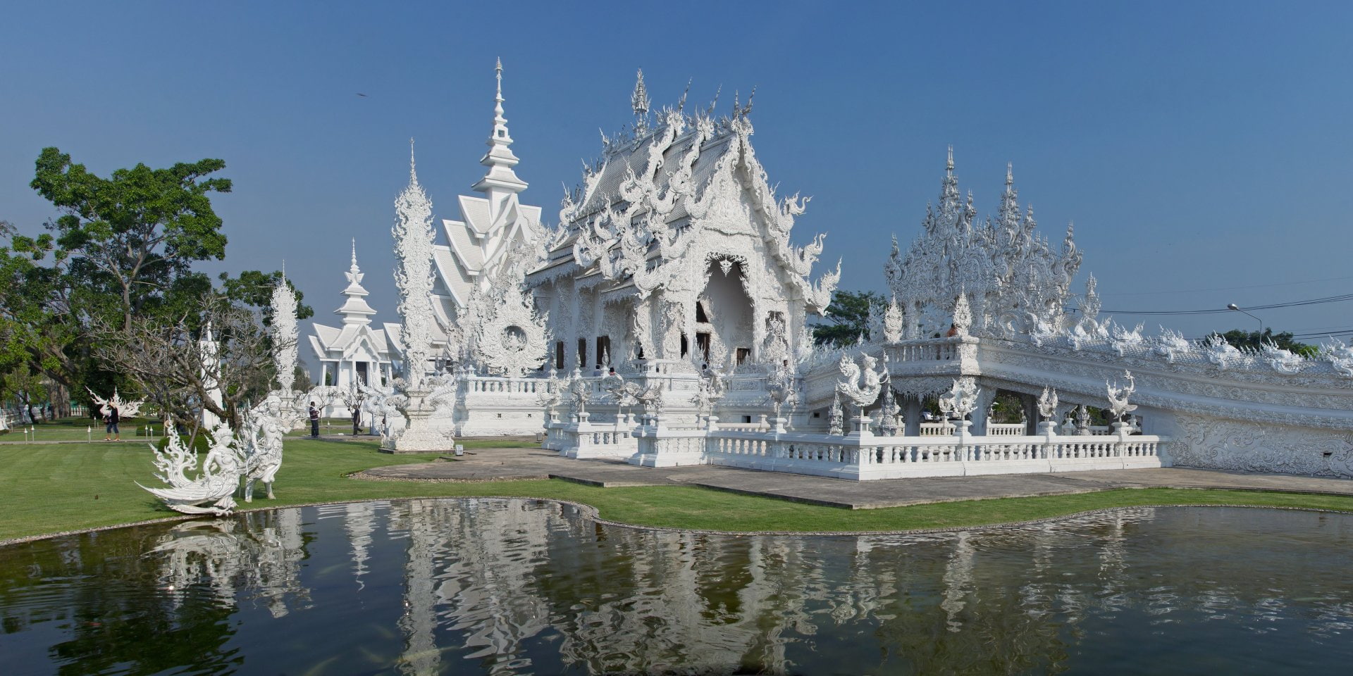Wat Rong Khun, 1080P, Thailand, Temples, Chiang Rai, HD Wallpaper