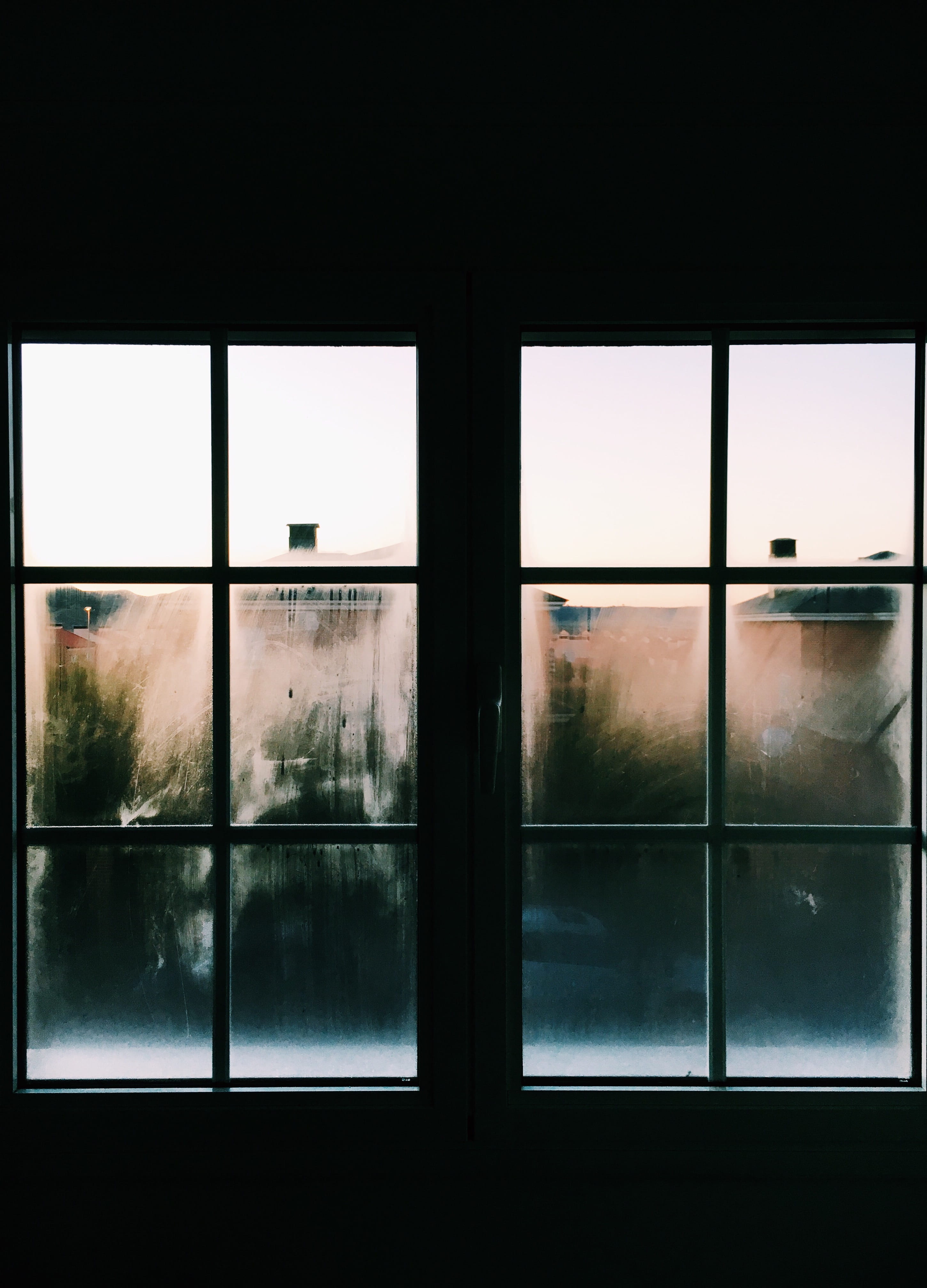 closed, wet, transportation, 4K, indoors, plant, glass - Material, glass, tree, architecture, window pane, window frame, glass panel, building, light - Natural Phenomenon, Phone HD Wallpaper