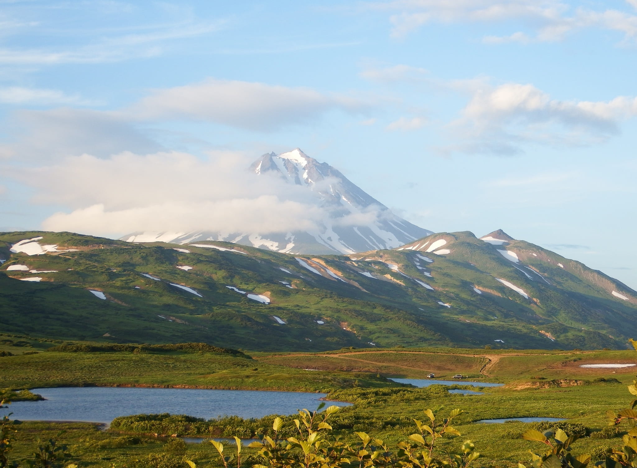 landscape, snowcapped mountain, scenics - nature, tourism, no people, travel, pass, volcano, plant, mountains, mountain peak, non-urban scene, hight, cold temperature, HD Wallpaper