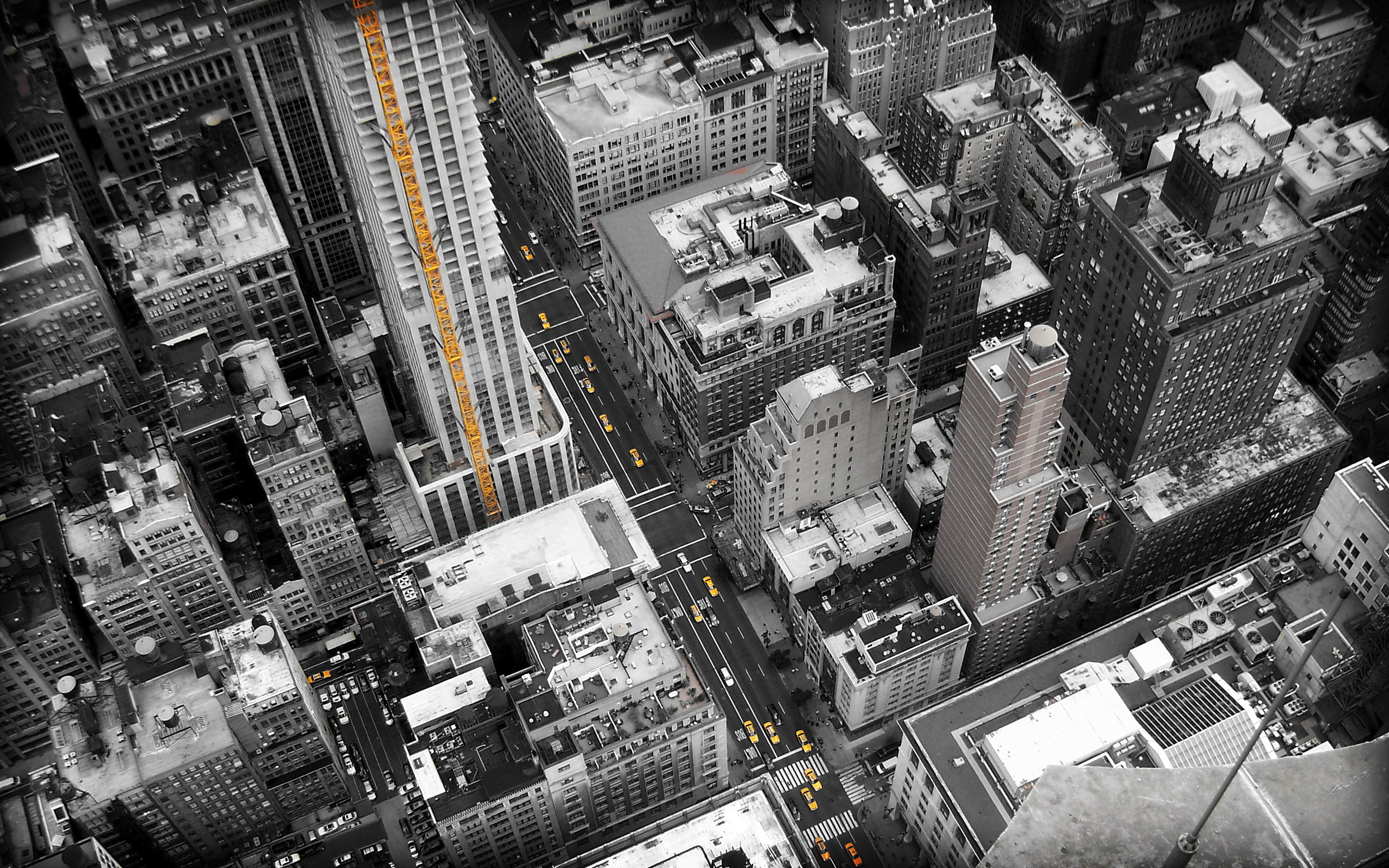 buildings, 2560x1600, new York City, day, machine, famous Place, urban Skyline, hight, night, midtown Manhattan, tall - high, no people, streets, times Square - Manhattan, HD Wallpaper