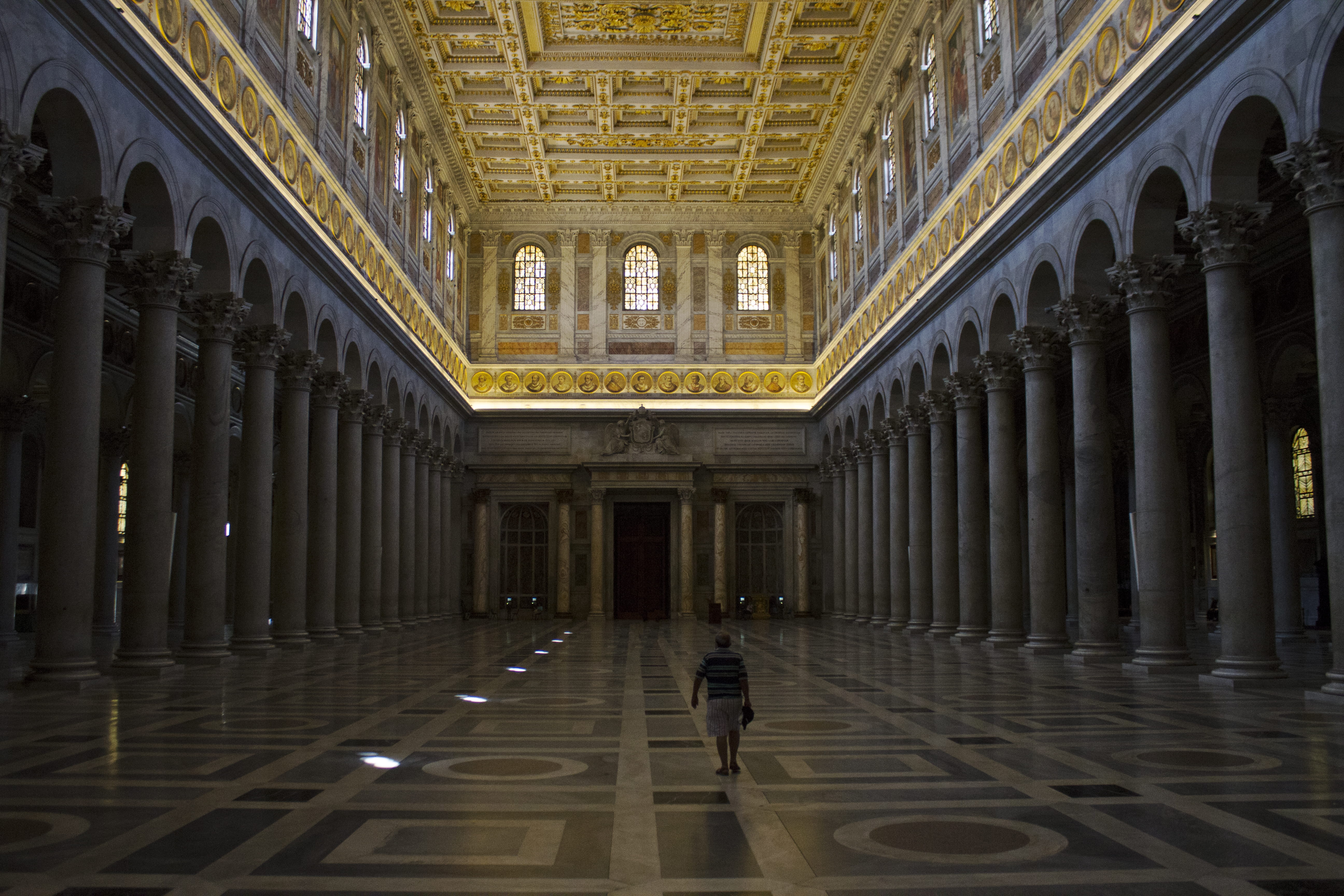 outdoors, travel, one person, church, travel destinations, real people, government, built structure, basilica papale san paolo fuori le mura, lifestyles, HD Wallpaper