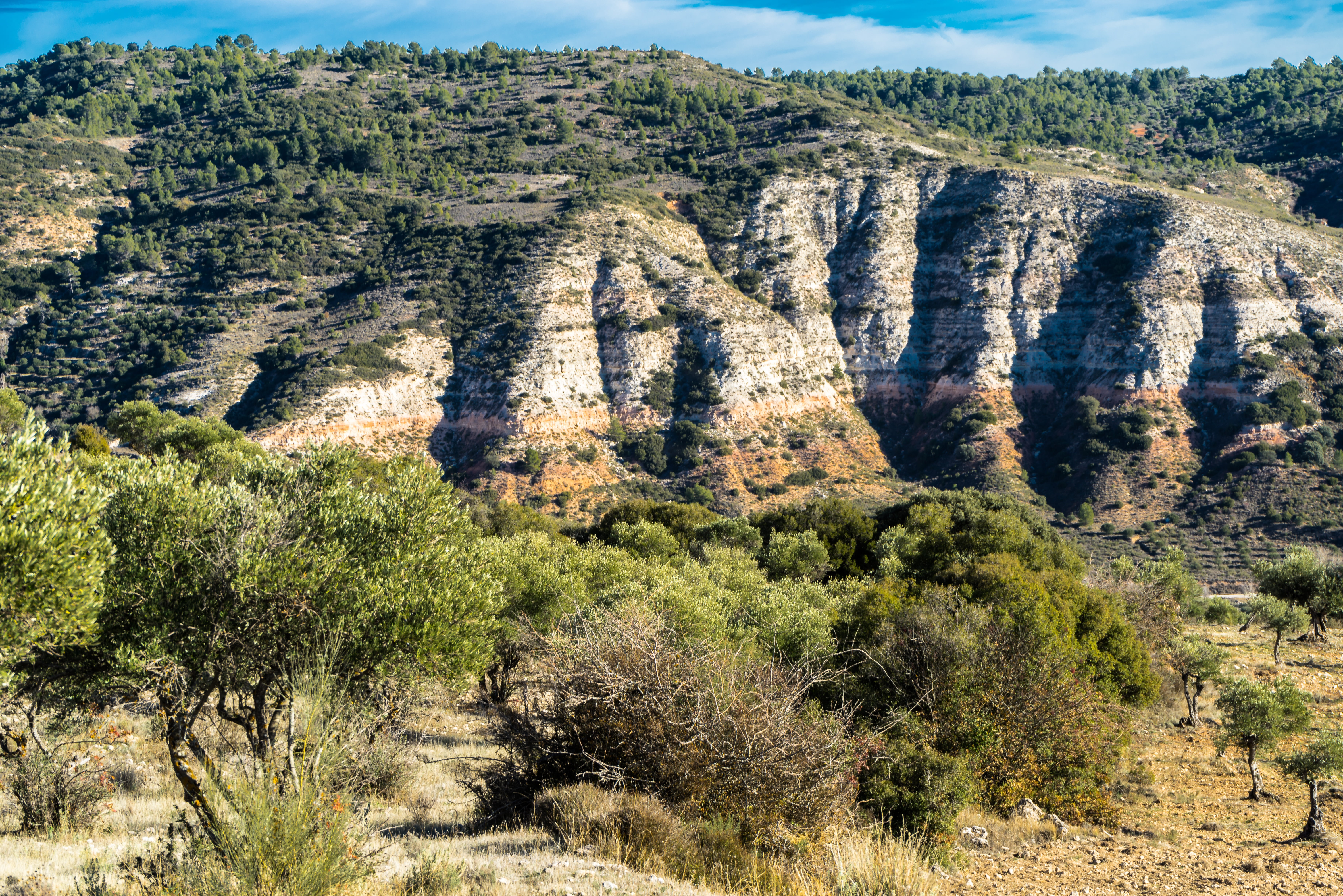 physical geography, geology, clouds, green, spain, forest, sky, outdoors, blue sky, formation, viewpoint, tectonic, semi-arid, arid, view, climate, HD Wallpaper