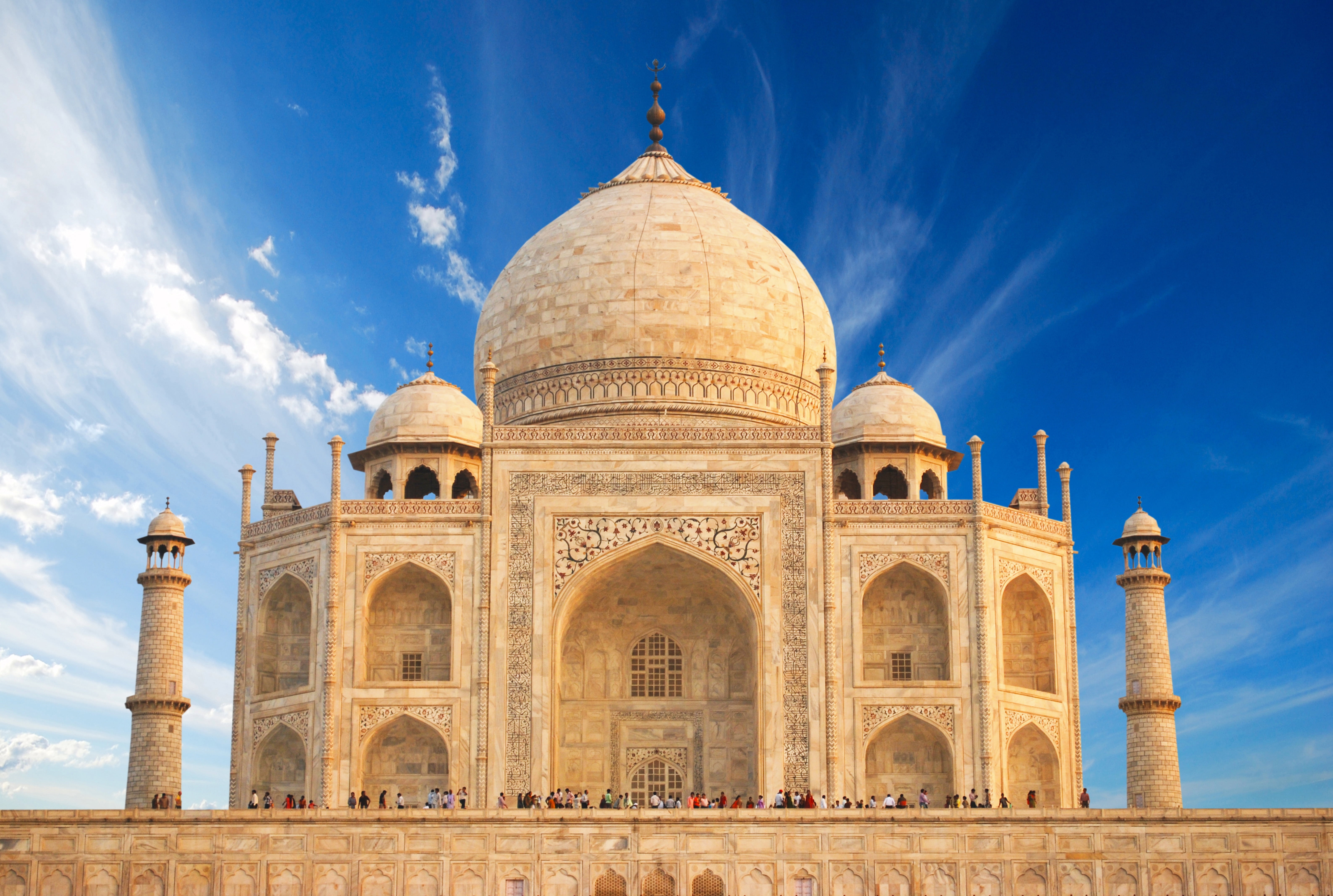tourism, temple, castle, religion, architectural column, Taj Mahal, The Taj Mahal, travel destinations, India, brown, the past, ancient civilization, built structure, HD Wallpaper