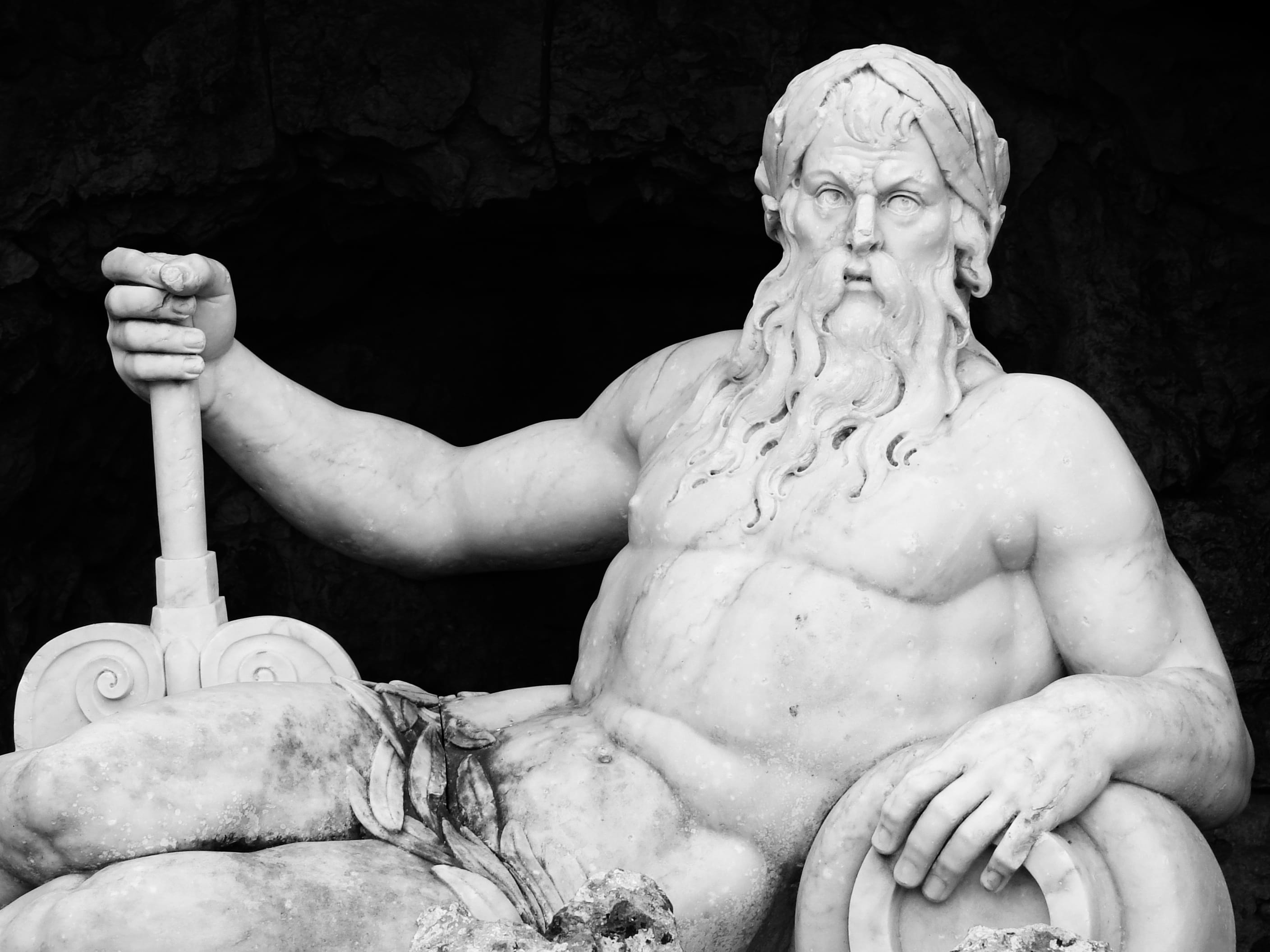 god, torso, statue, bw, creativity, religion, male likeness, belief, solid, white, human, finger, craft, art and craft, day, representation, human representation, HD Wallpaper