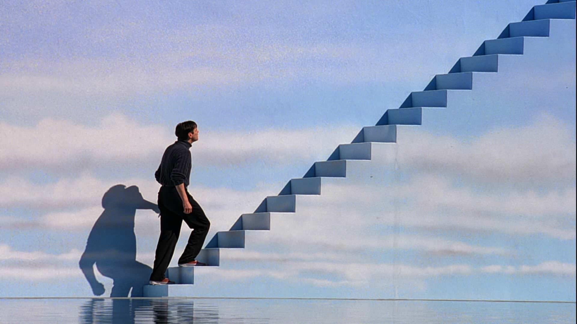 cloud - sky, men, side view, suit, steps and staircases, business, staircase, profile view, journey, full length, 3,316 16:9 Aspect Ratio s (SFW), moving up, HD Wallpaper